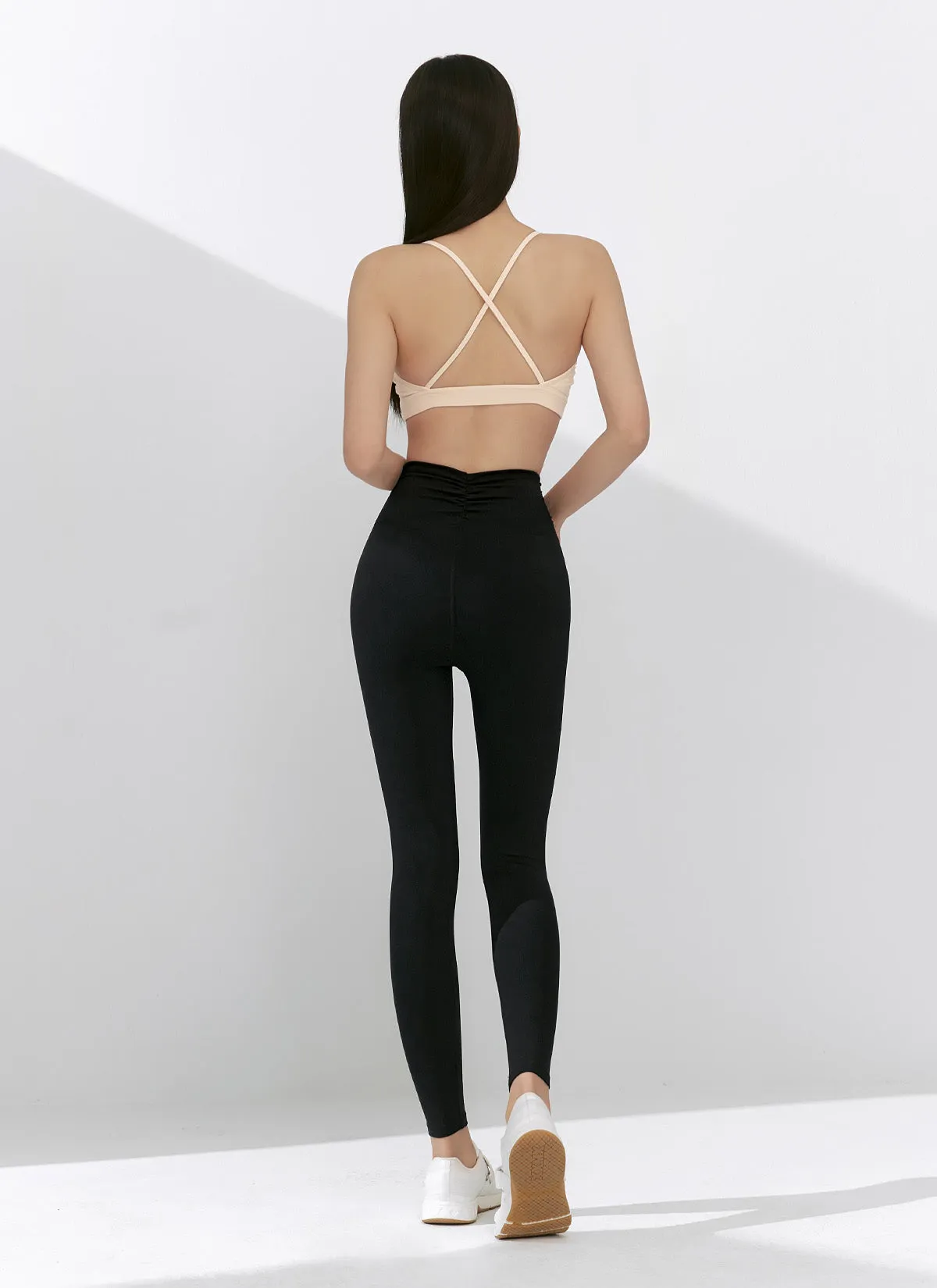 Black Label Power Rise Shirring Leggings