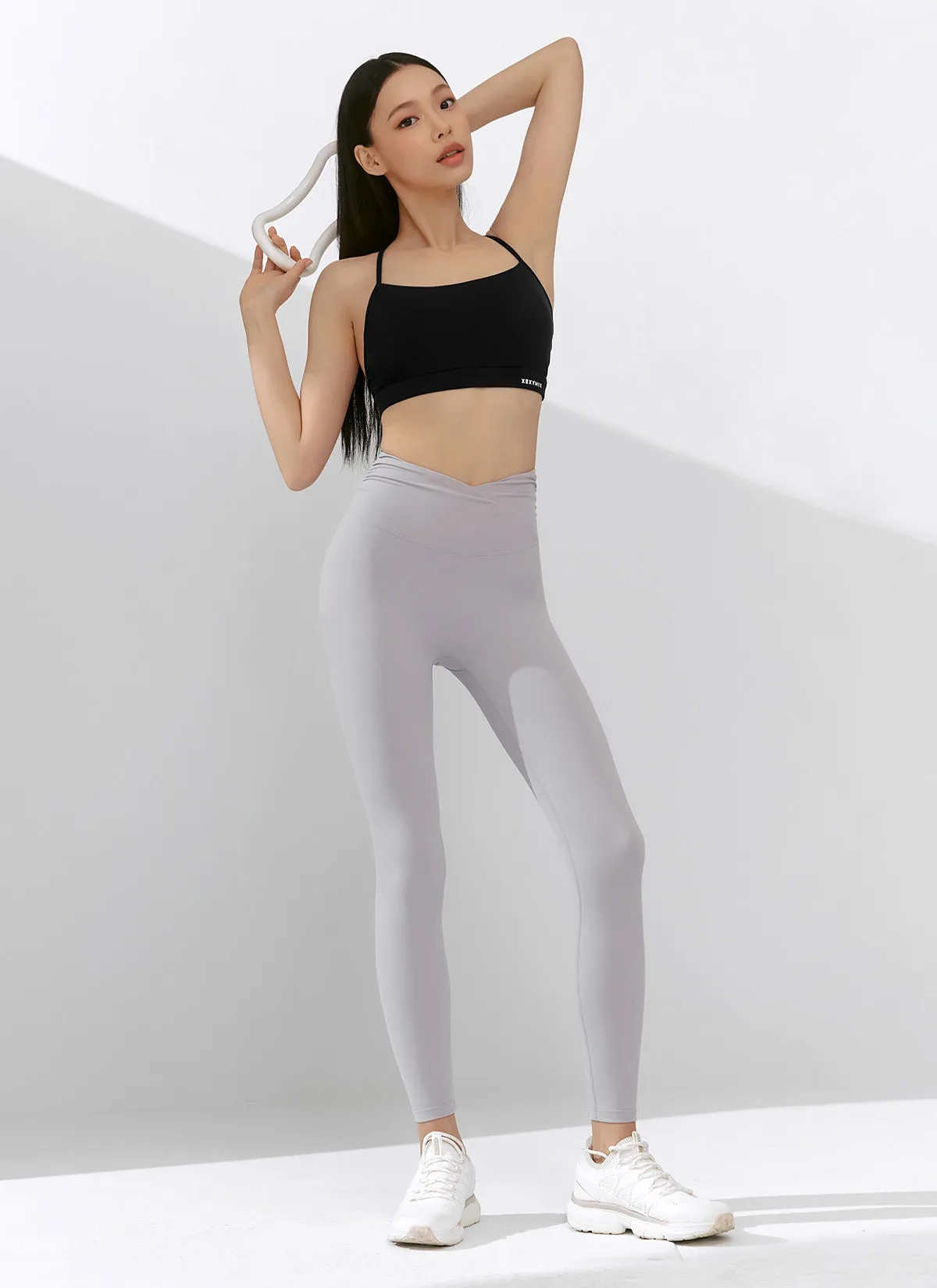 Black Label Power Rise Shirring Leggings