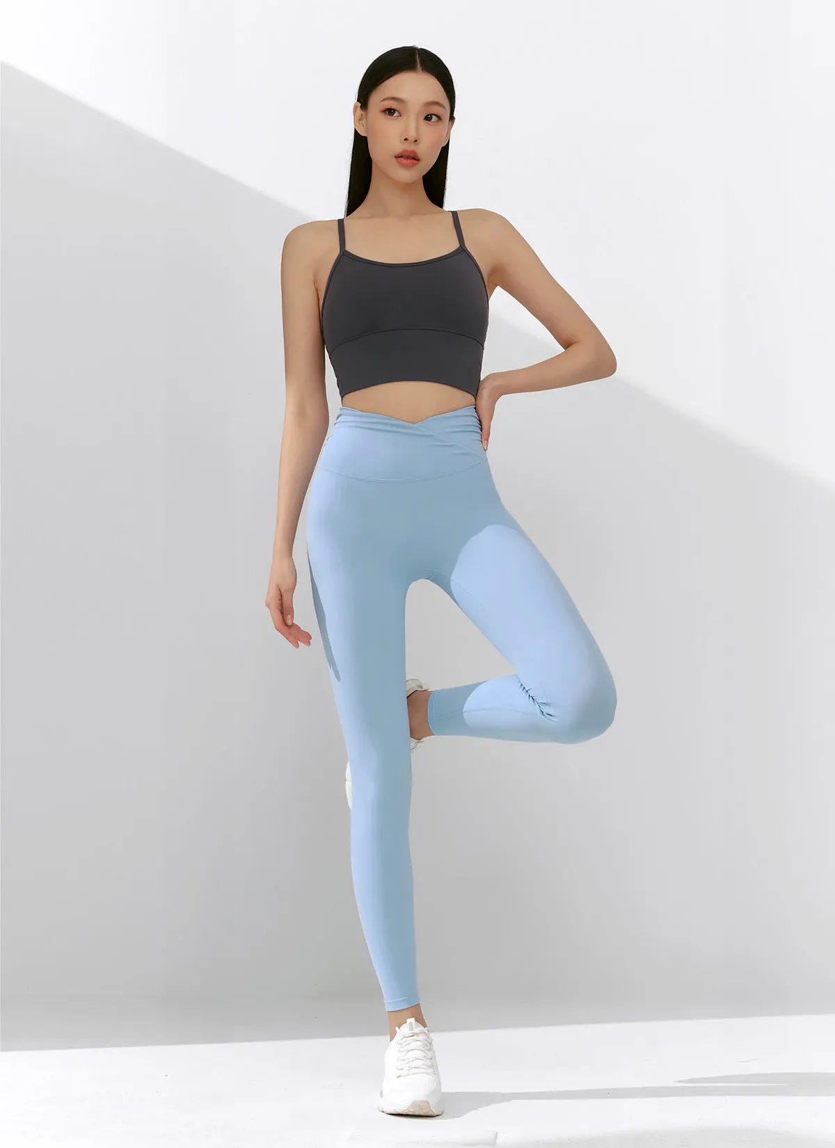 Black Label Power Rise Shirring Leggings