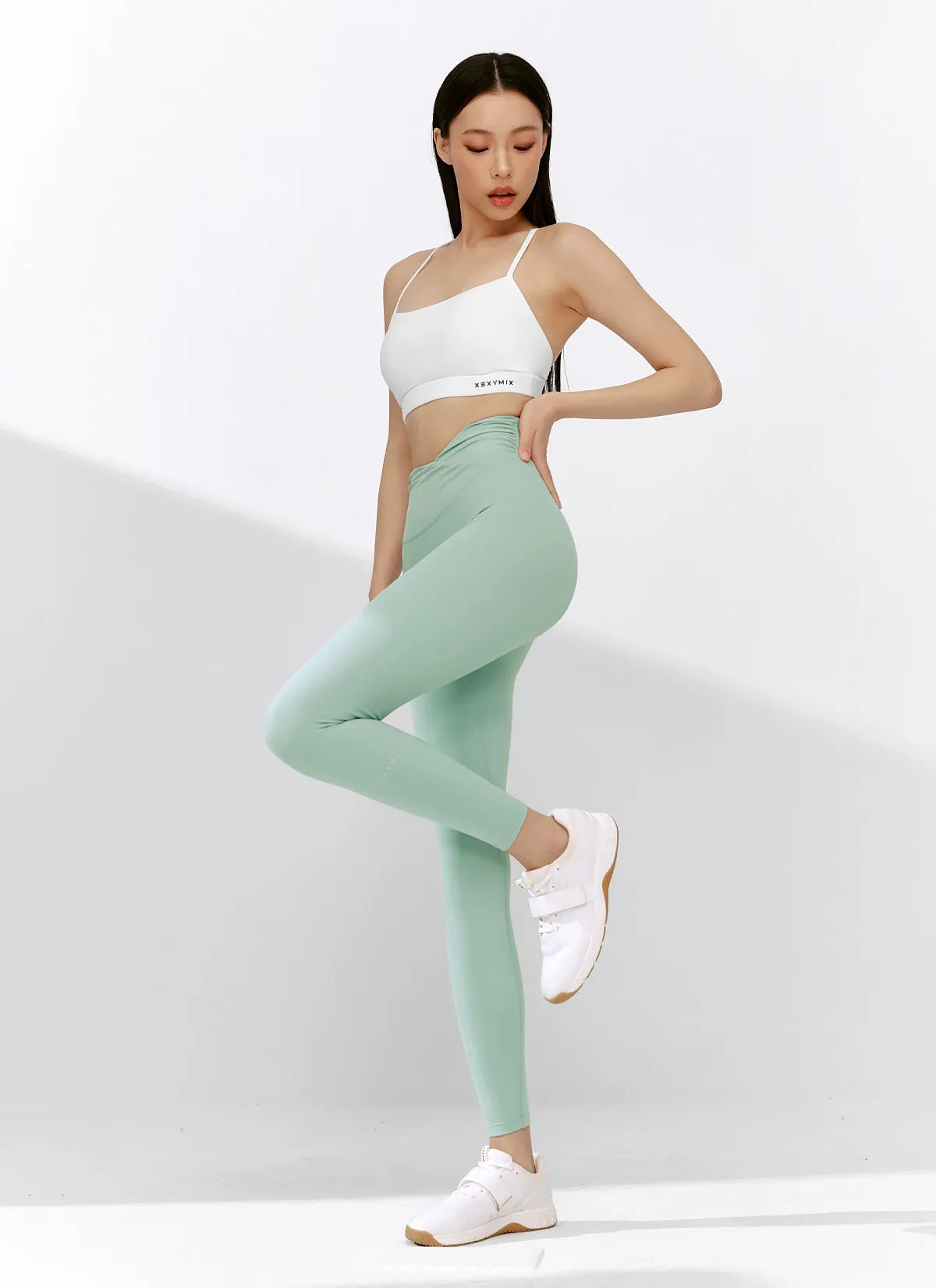 Black Label Power Rise Shirring Leggings