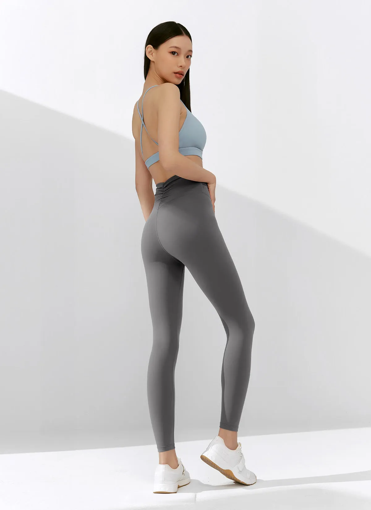 Black Label Power Rise Shirring Leggings
