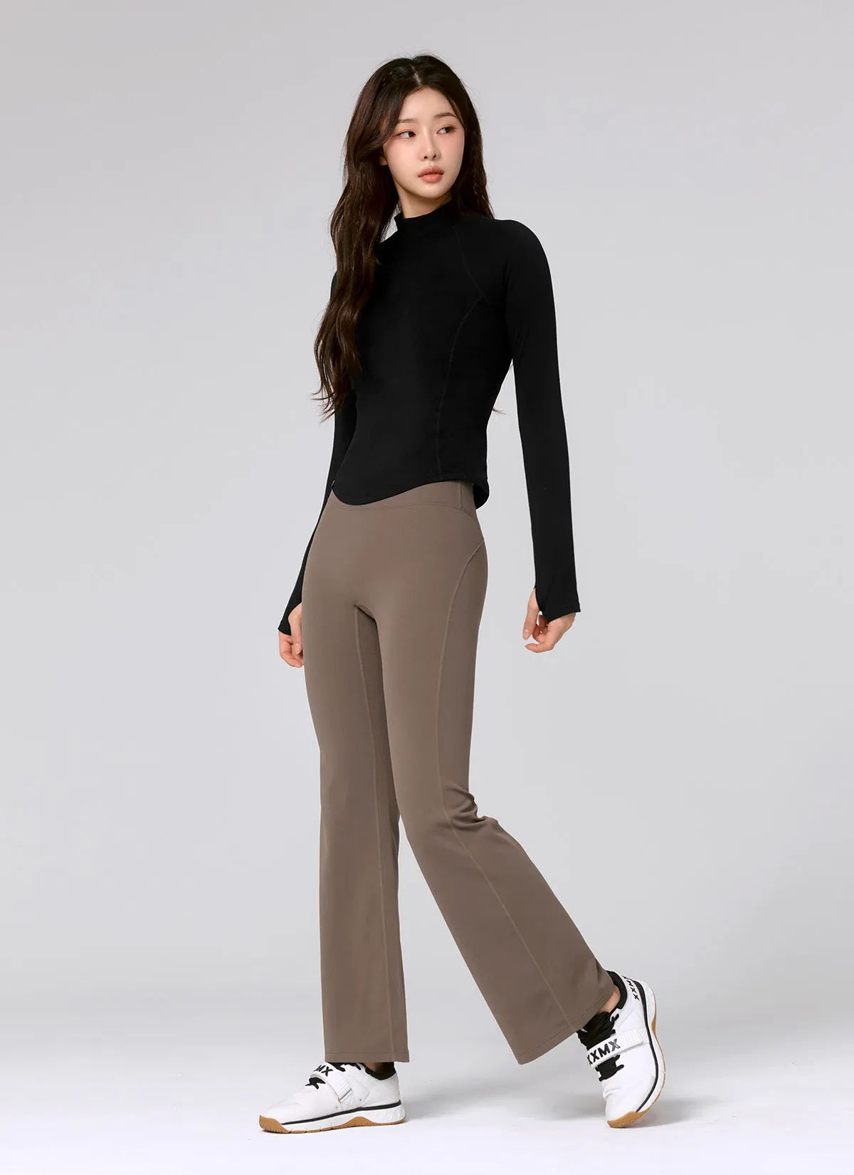 Black Label Signature Power Rise Fleece Bootcut Pants
