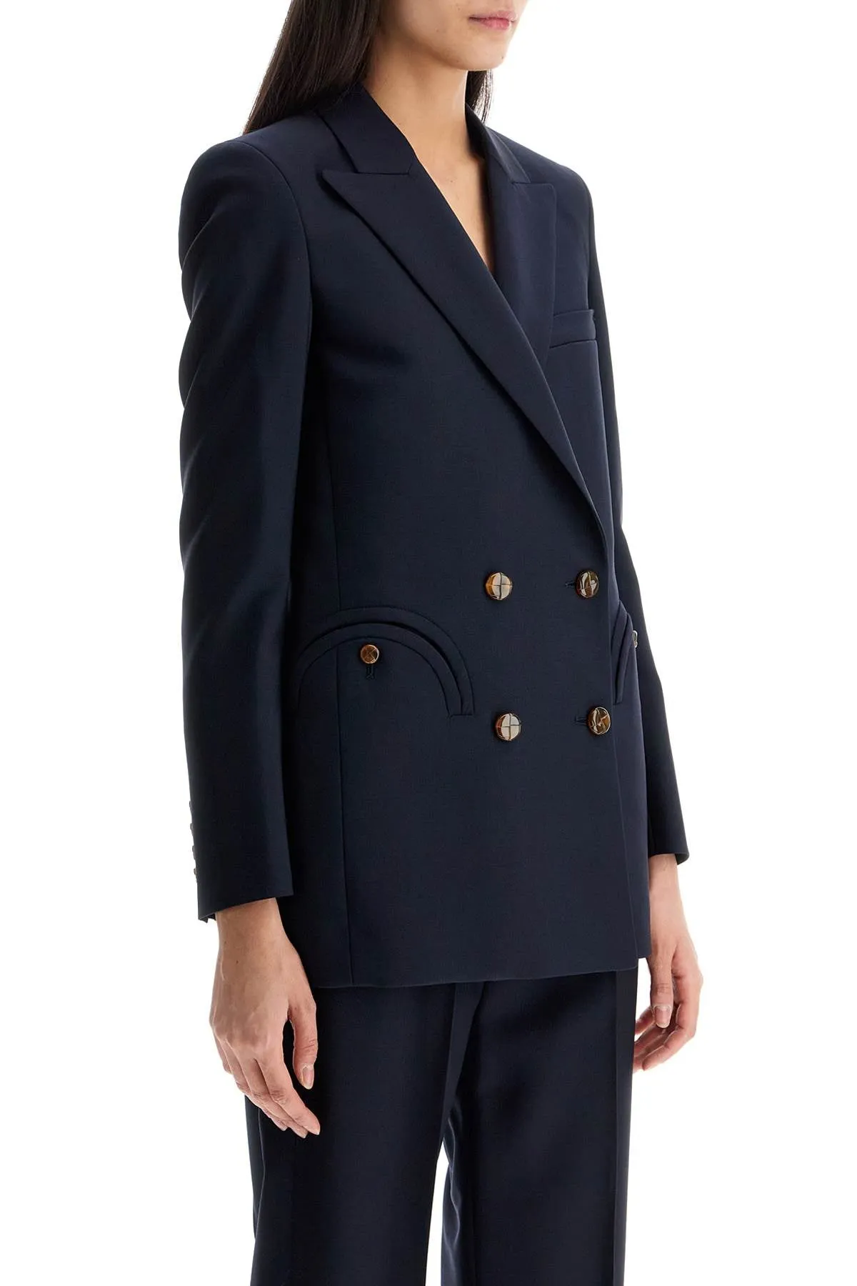 Blaze Milano Women's blue Virgin Wool Single-Breasted Blazer