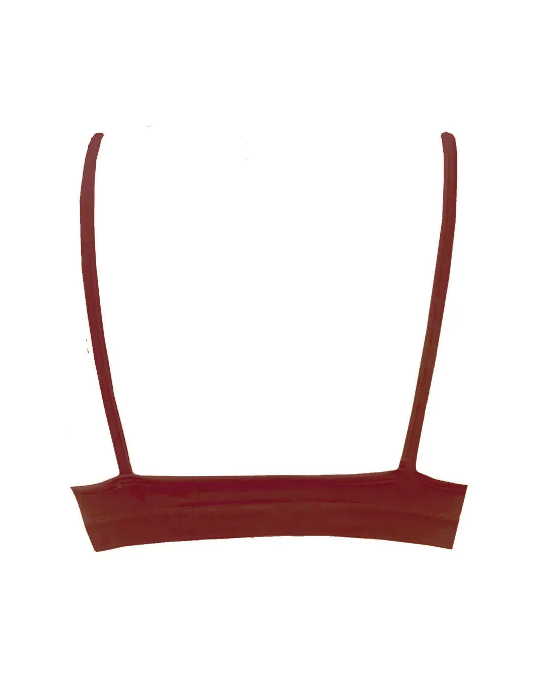 BLISSFUL Bikini Bra Top | Maroon