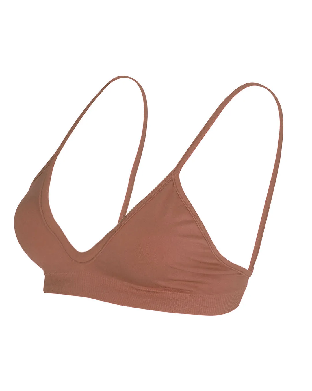 BLISSFUL Bikini Bra Top | Rusty Pink
