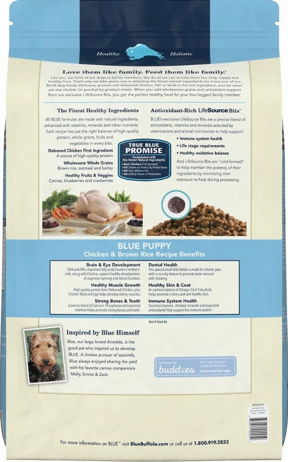 Blue Buffalo Life Protection Natural Chicken & Brown Rice Recipe Puppy Dry Dog Food