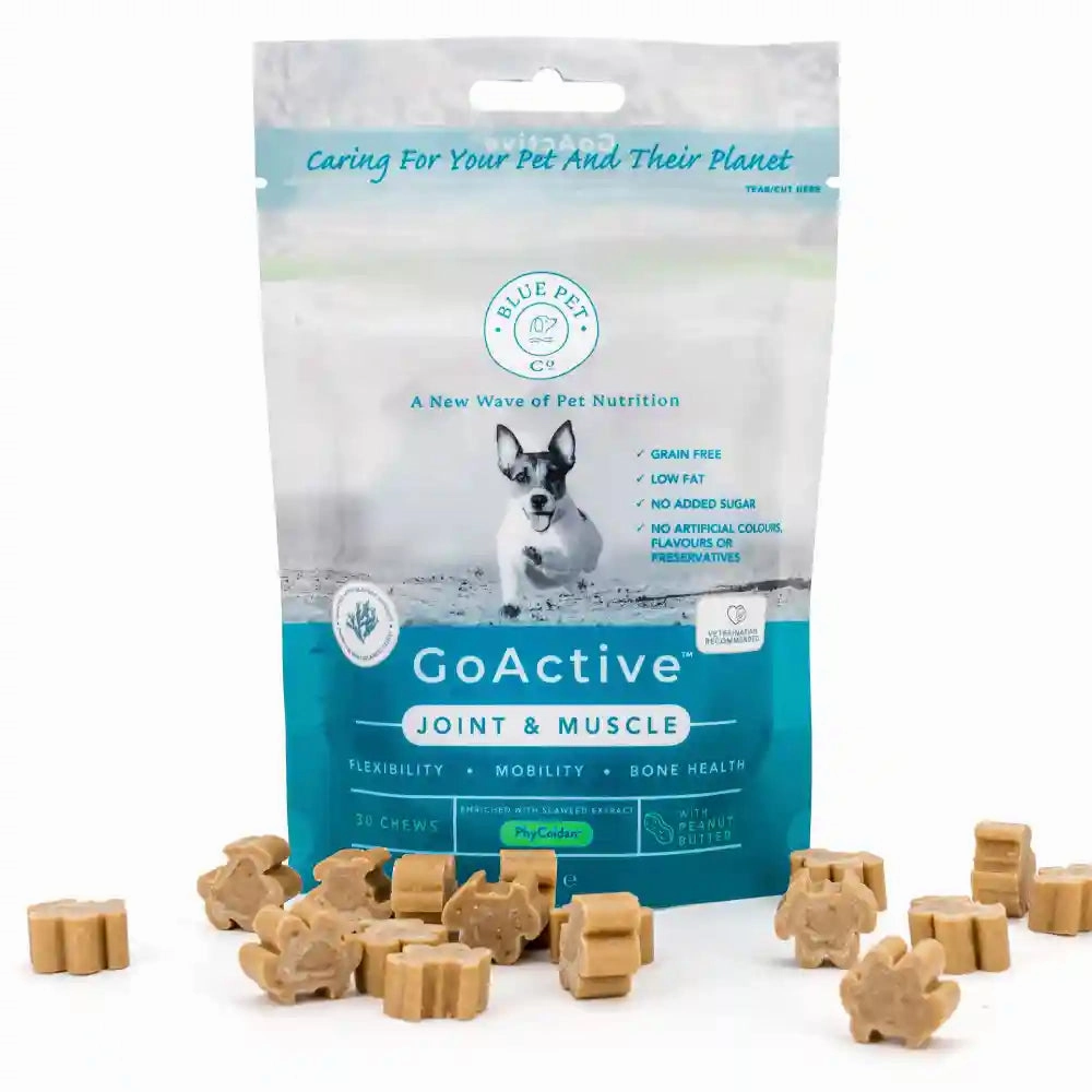 Blue Pet Co Go Active Peanut Butter Flavor Joint & Muscle Chews for Dogs