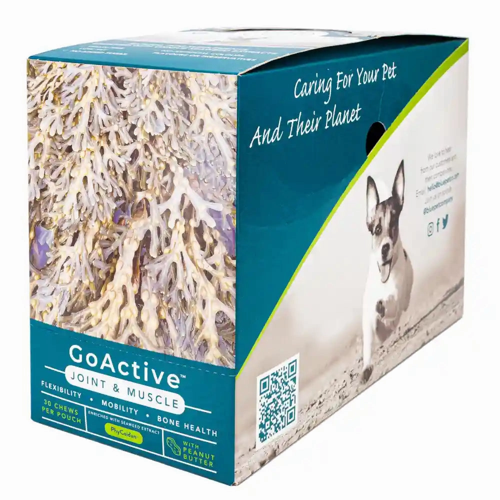 Blue Pet Co Go Active Peanut Butter Flavor Joint & Muscle Chews for Dogs