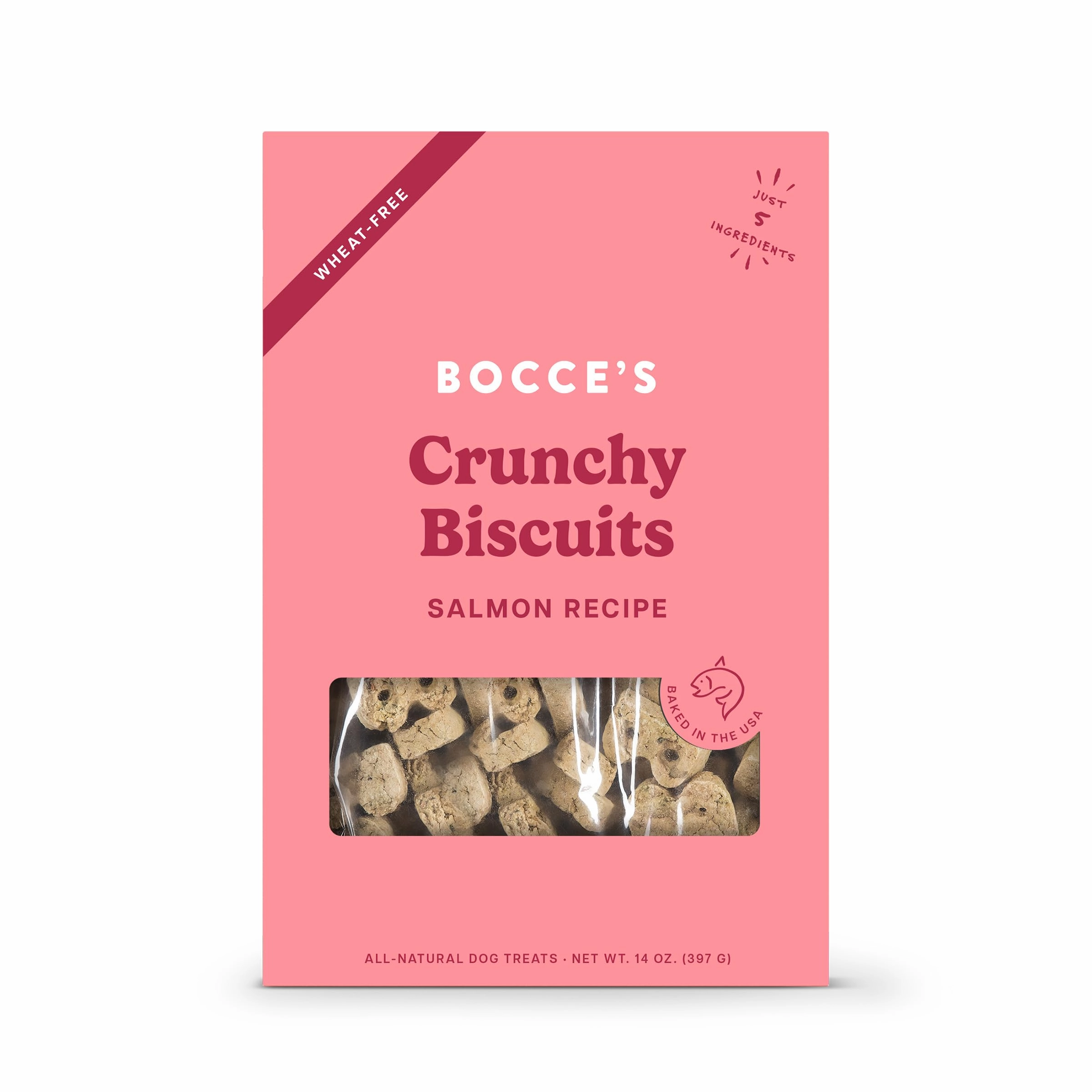 Bocce's Oven-Baked Biscuits Salmon 14 oz.