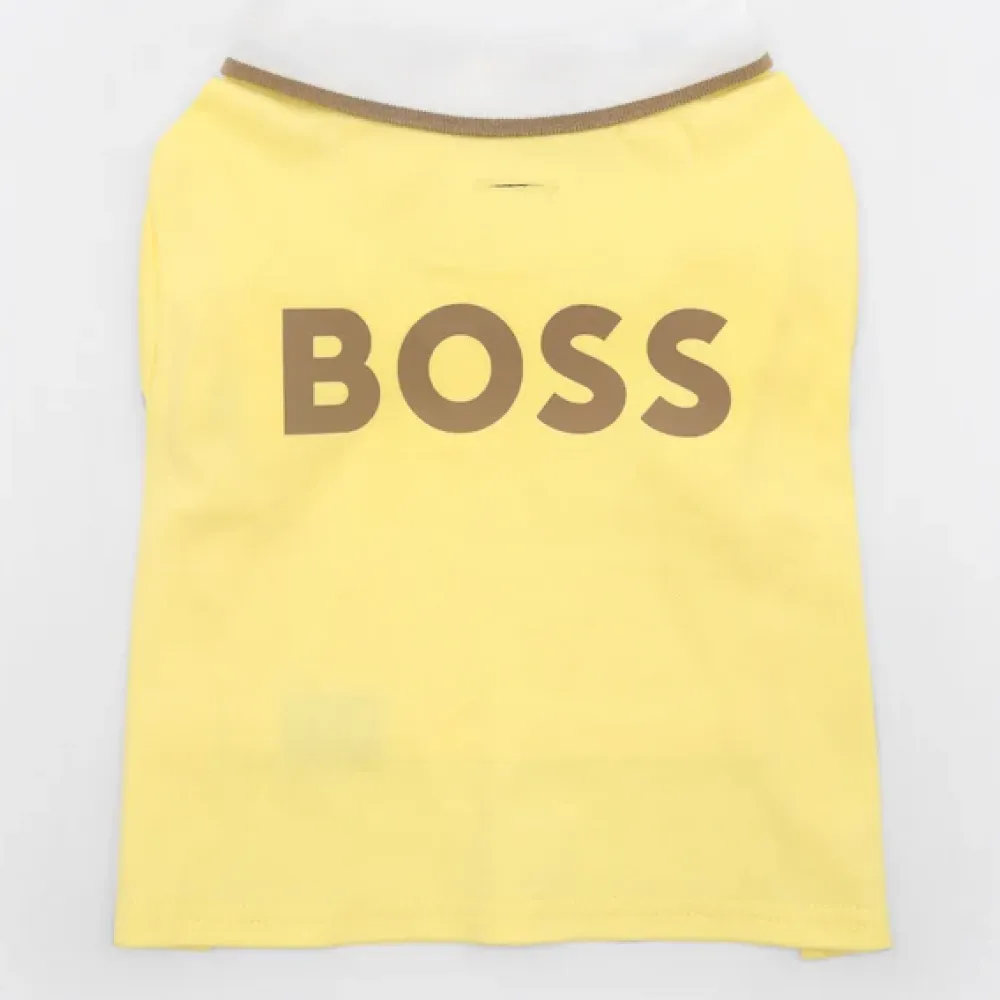 Boss Polo Tshirt for Dogs (Sandily Yellow)