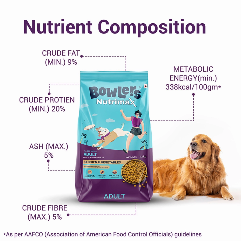 Bowlers Nutrimax Chicken and Vegetables Adult Dog Dry Food
