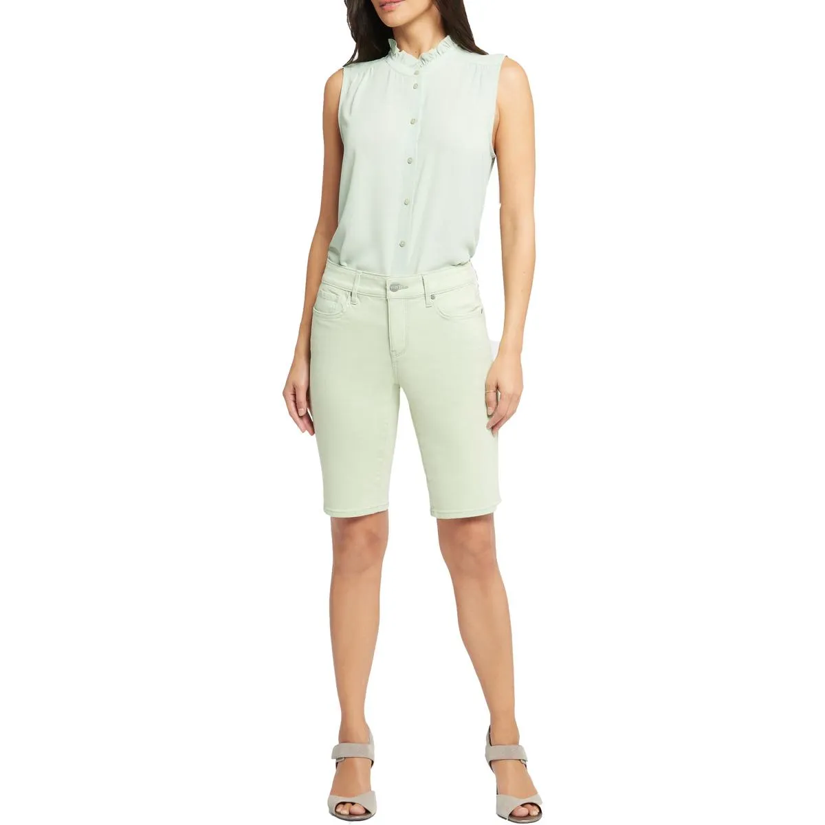 Briella Womens Denim Denim Shorts