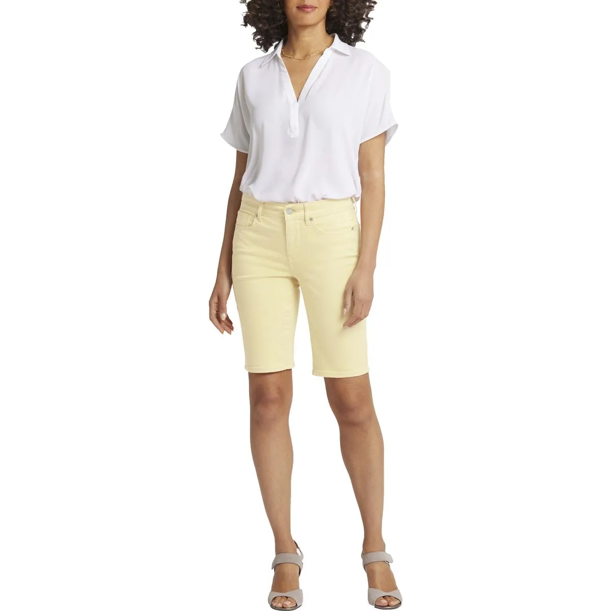 Briella Womens Denim Denim Shorts