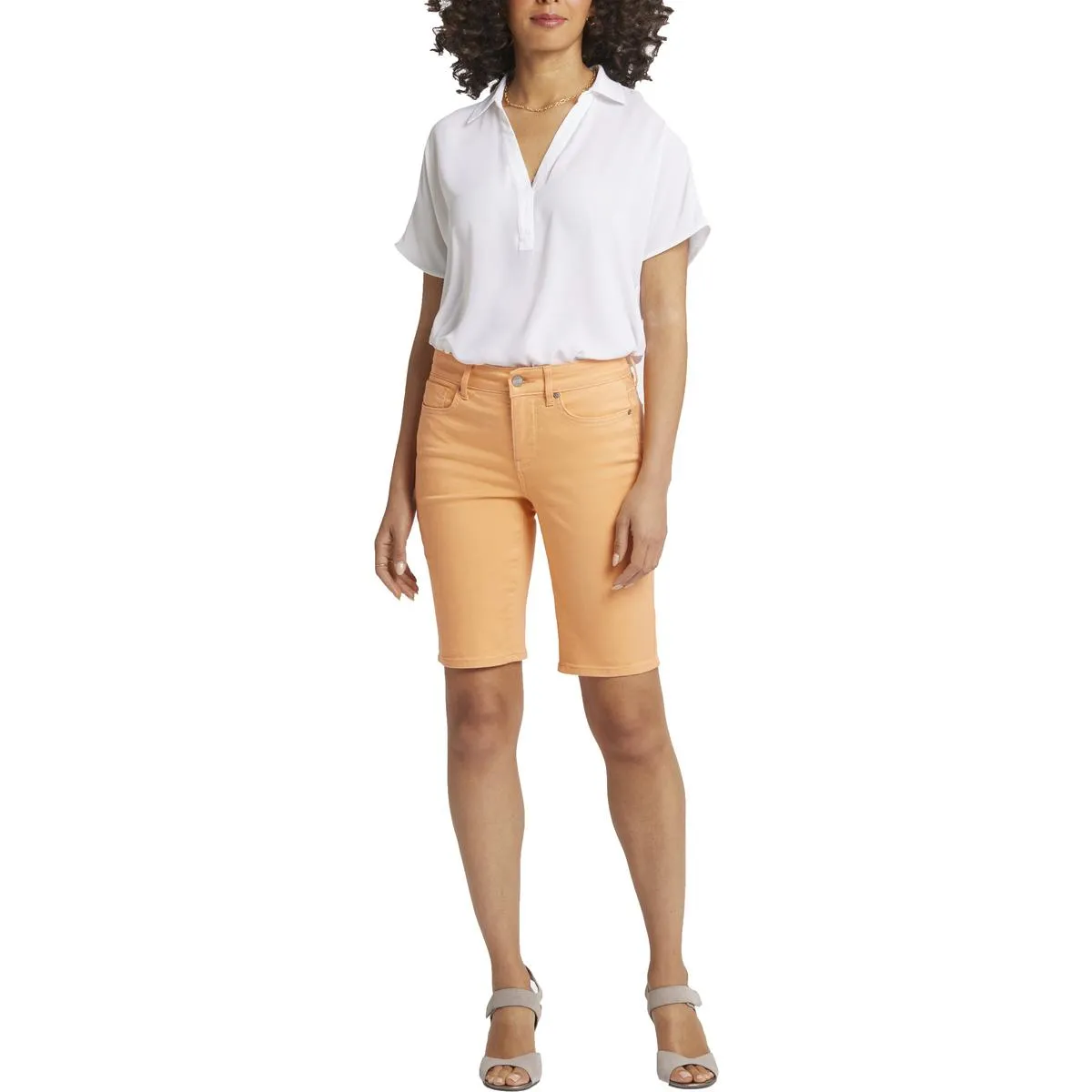 Briella Womens Denim Denim Shorts