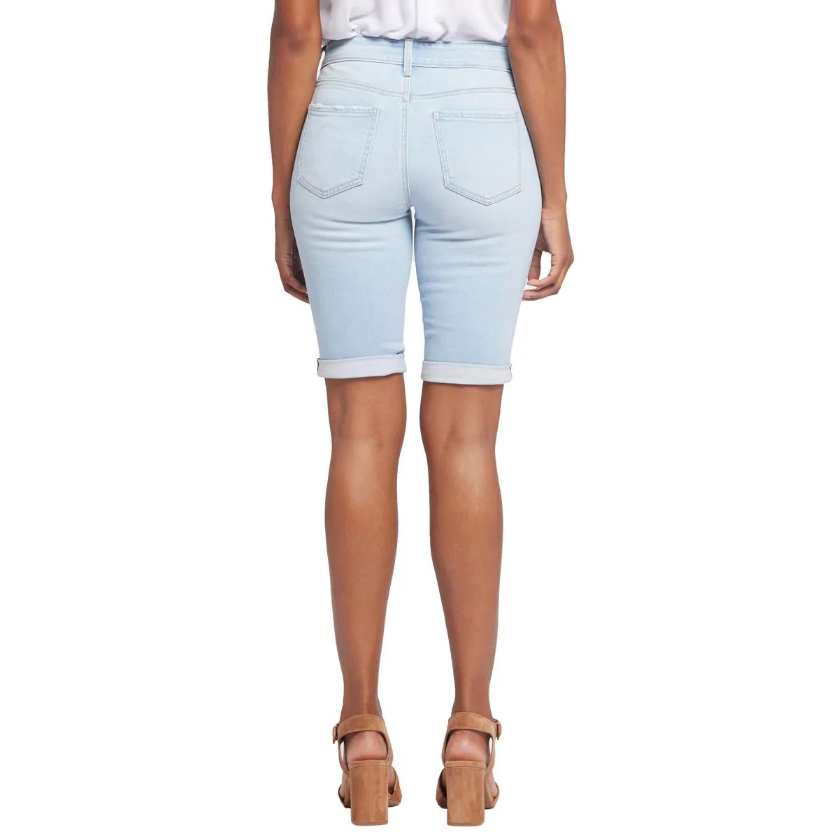 Briella Womens Distressed Denim Denim Shorts