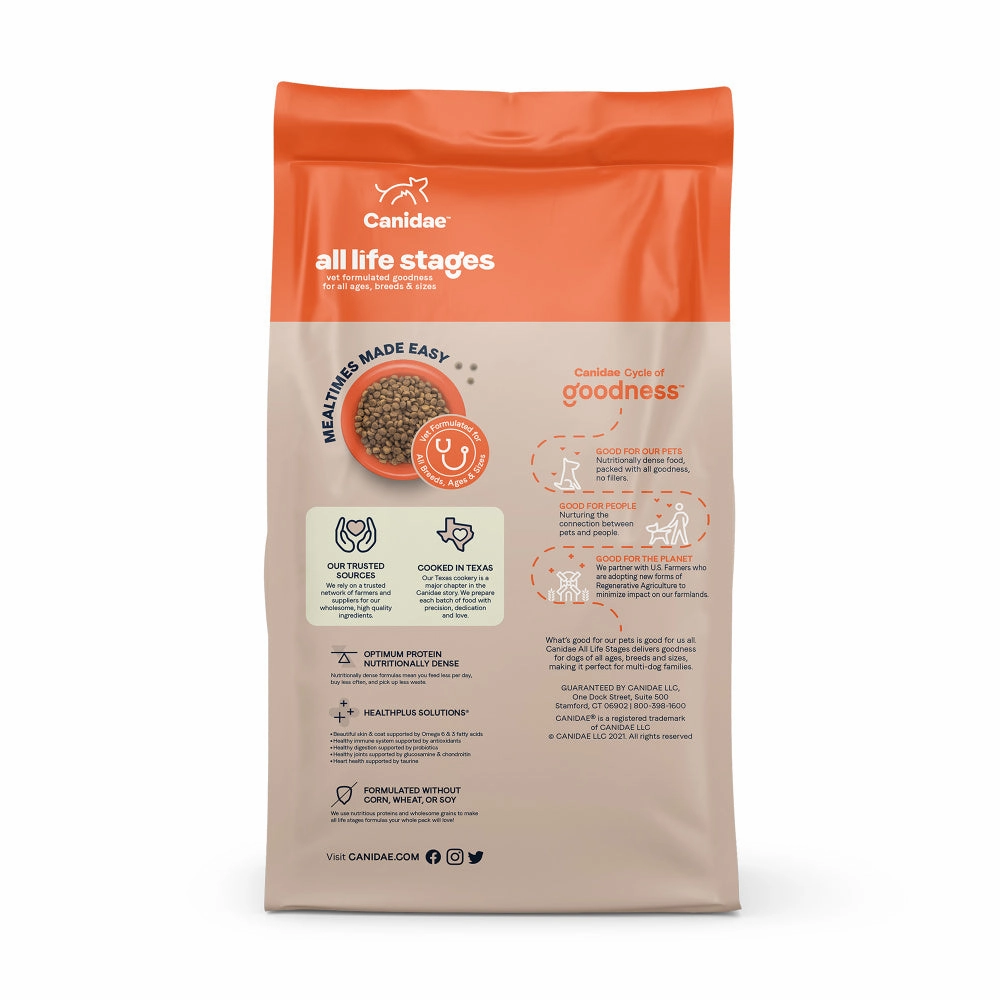 Canidae All Life Stages Chicken, Turkey, Lamb & Fish Meals Recipe Dry Dog Food