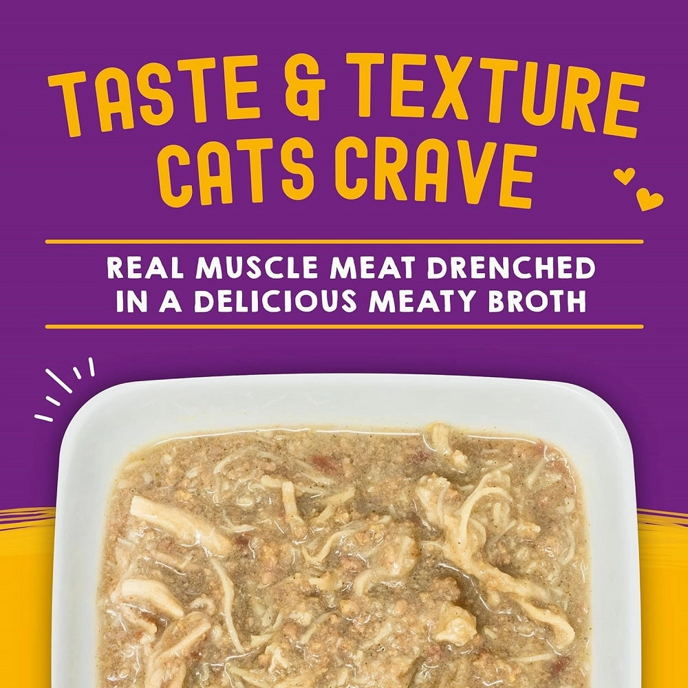 Carnivore Cravings  Chicken & Chicken Liver 100% Complete Balance Diet Recipe In Tasty Broth (Savory Shreds) Cat Pouch