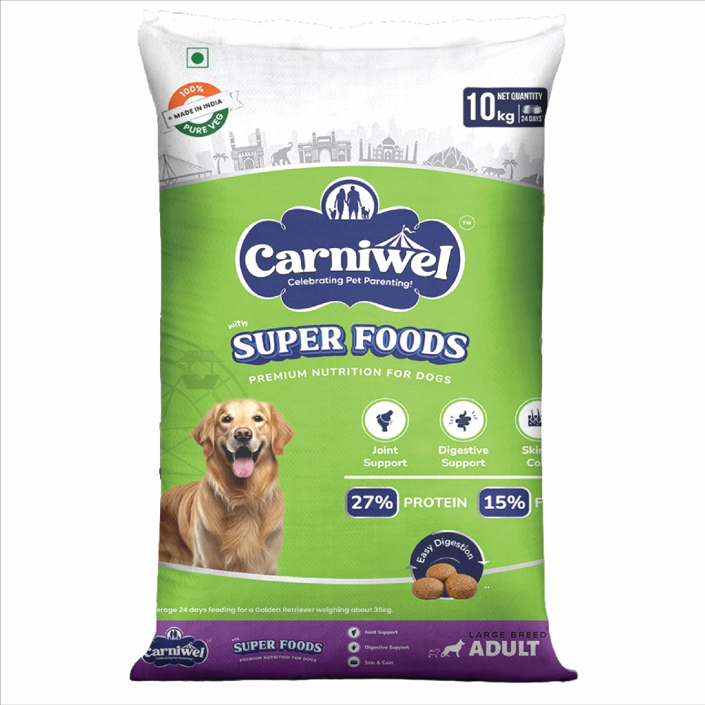 Carniwel Superfoods Veg For Large Breed Adult  Dog Dry Food