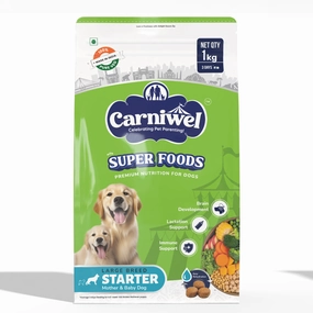 Carniwel Superfoods Veg Kibble Starter For Large Breed Mother & Baby Dog Dry Food