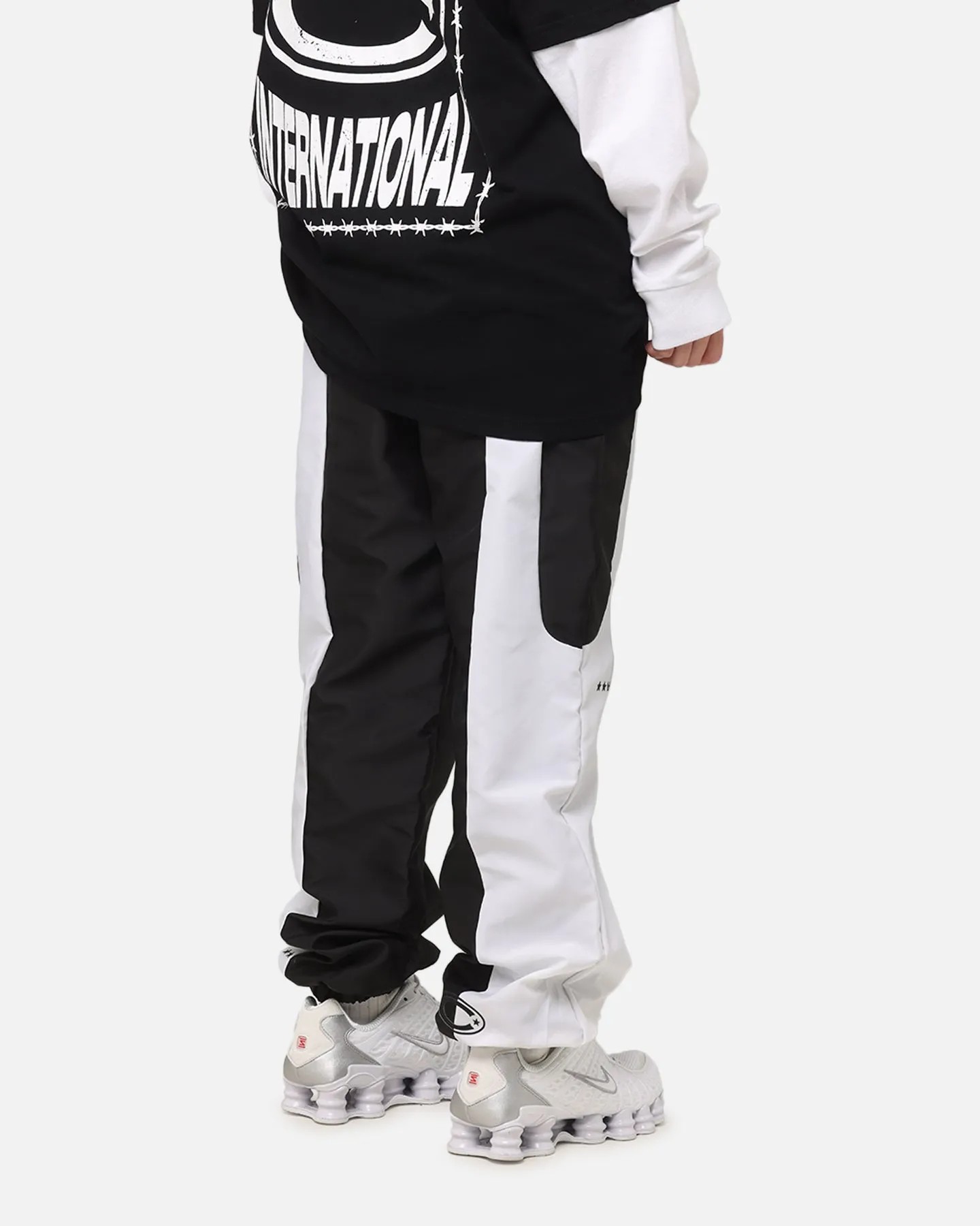 Carre Empire Panelled Trackpant Black/White