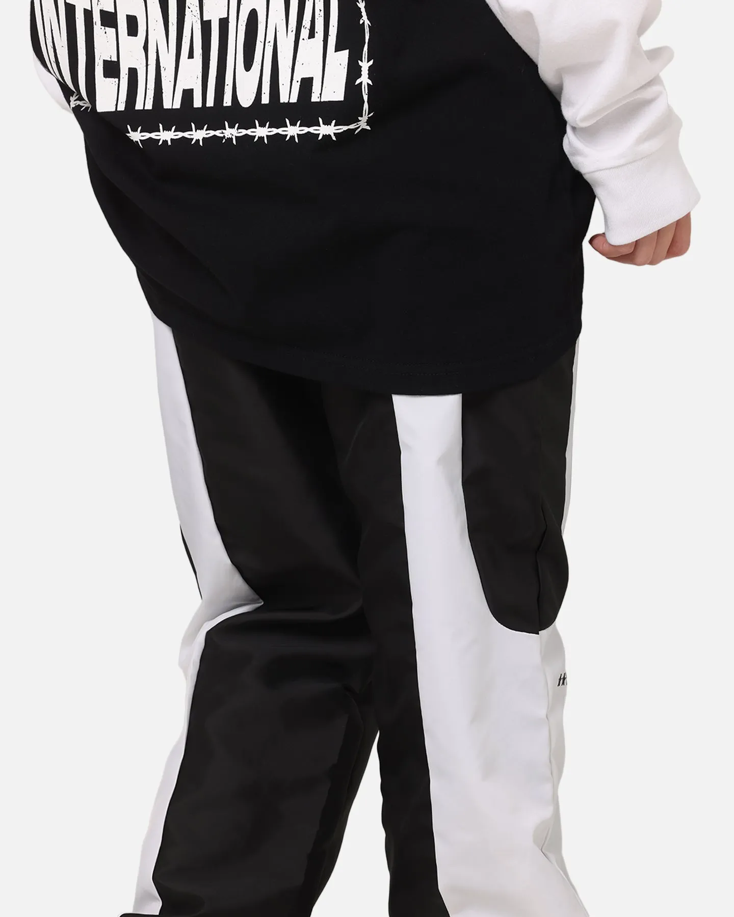 Carre Empire Panelled Trackpant Black/White