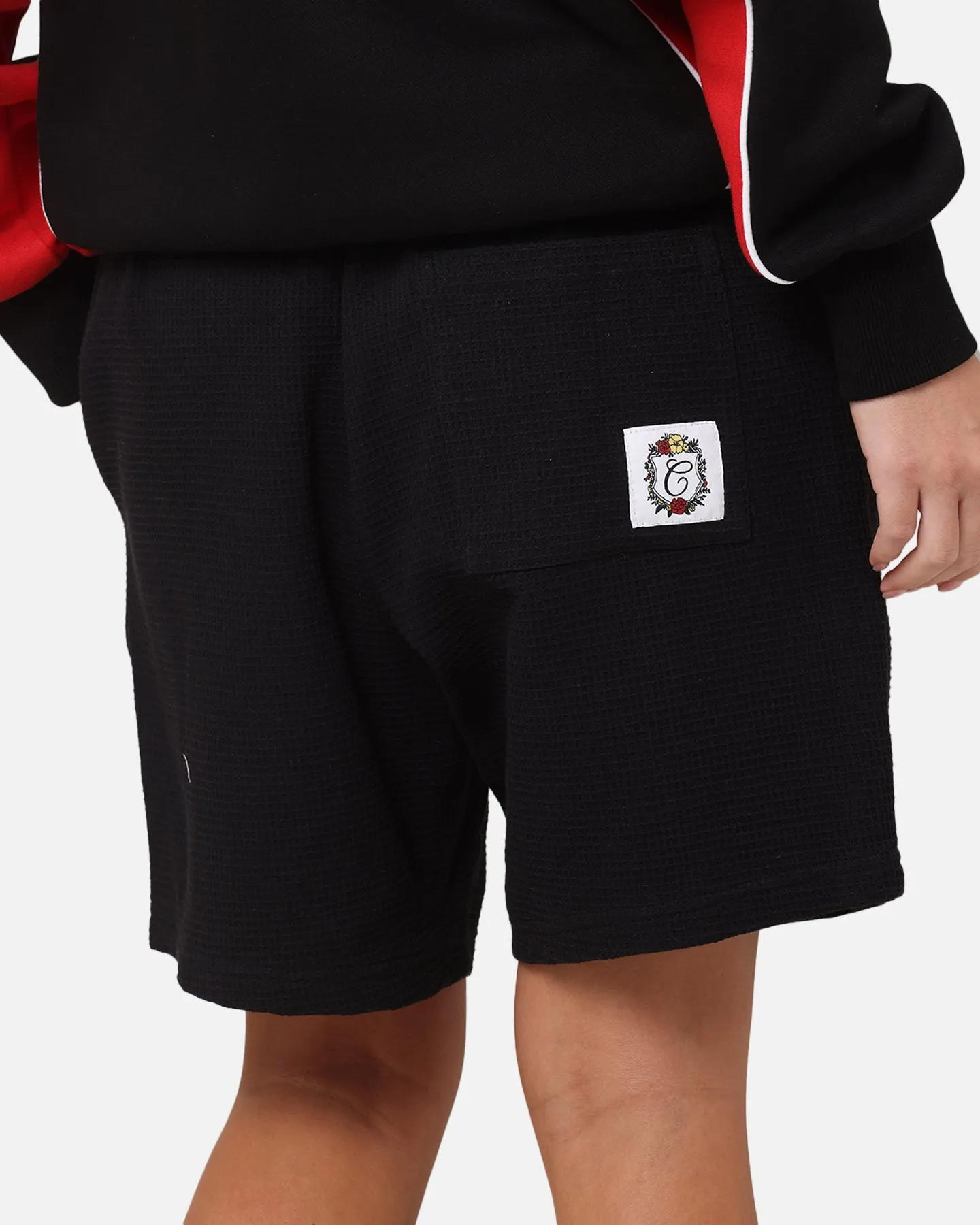 Carre Waffle Shorts Black