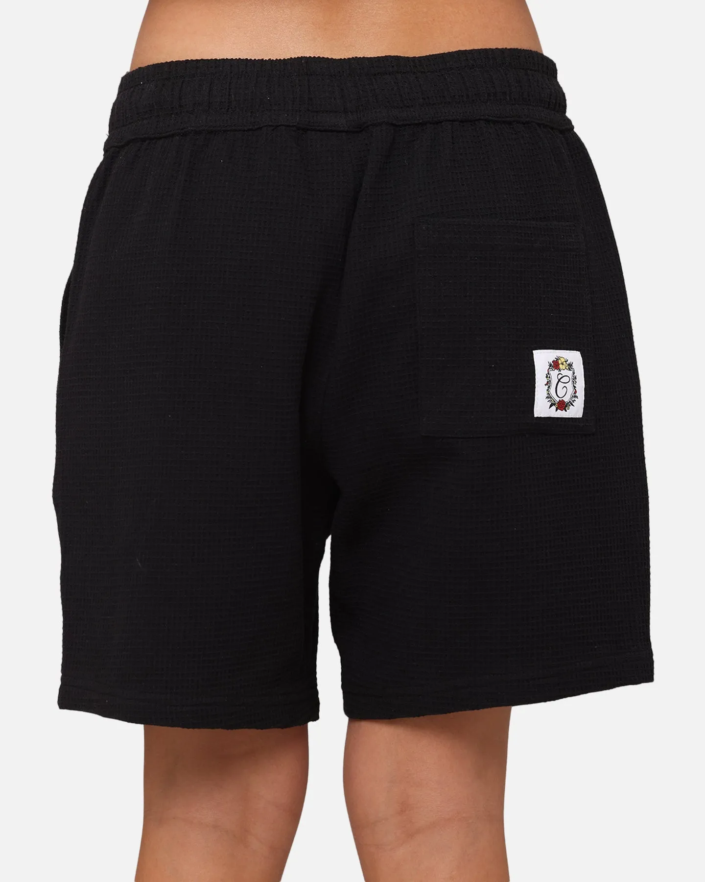 Carre Waffle Shorts Black