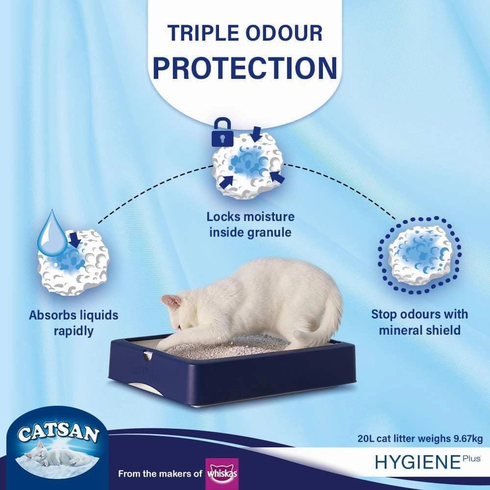 Catsan Hygiene PlusUnscented Non Clumping100% Natural Cat Litter