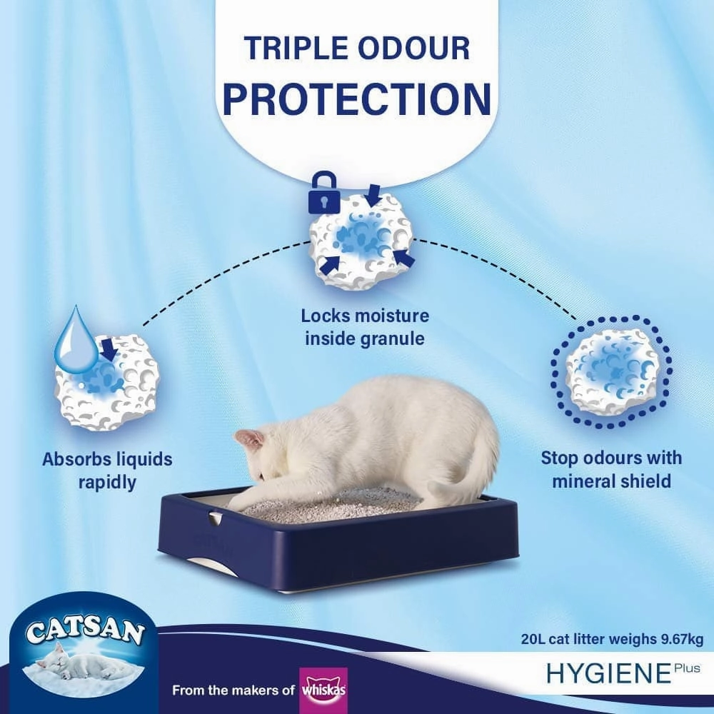 Catsan Hygiene PlusUnscented Non Clumping100% Natural Cat Litter