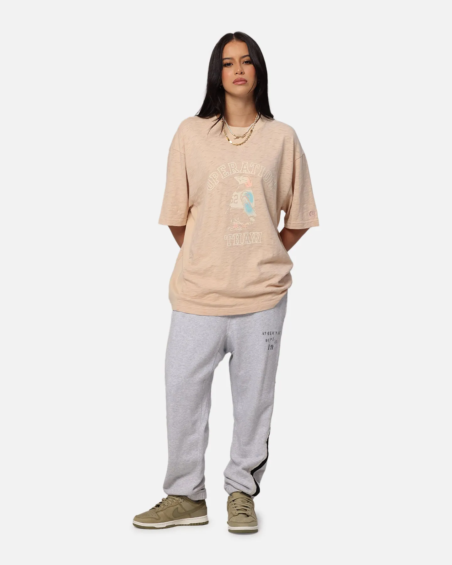 Champion 50's P.E Warm Up Sweatpants Oatmeal Heather