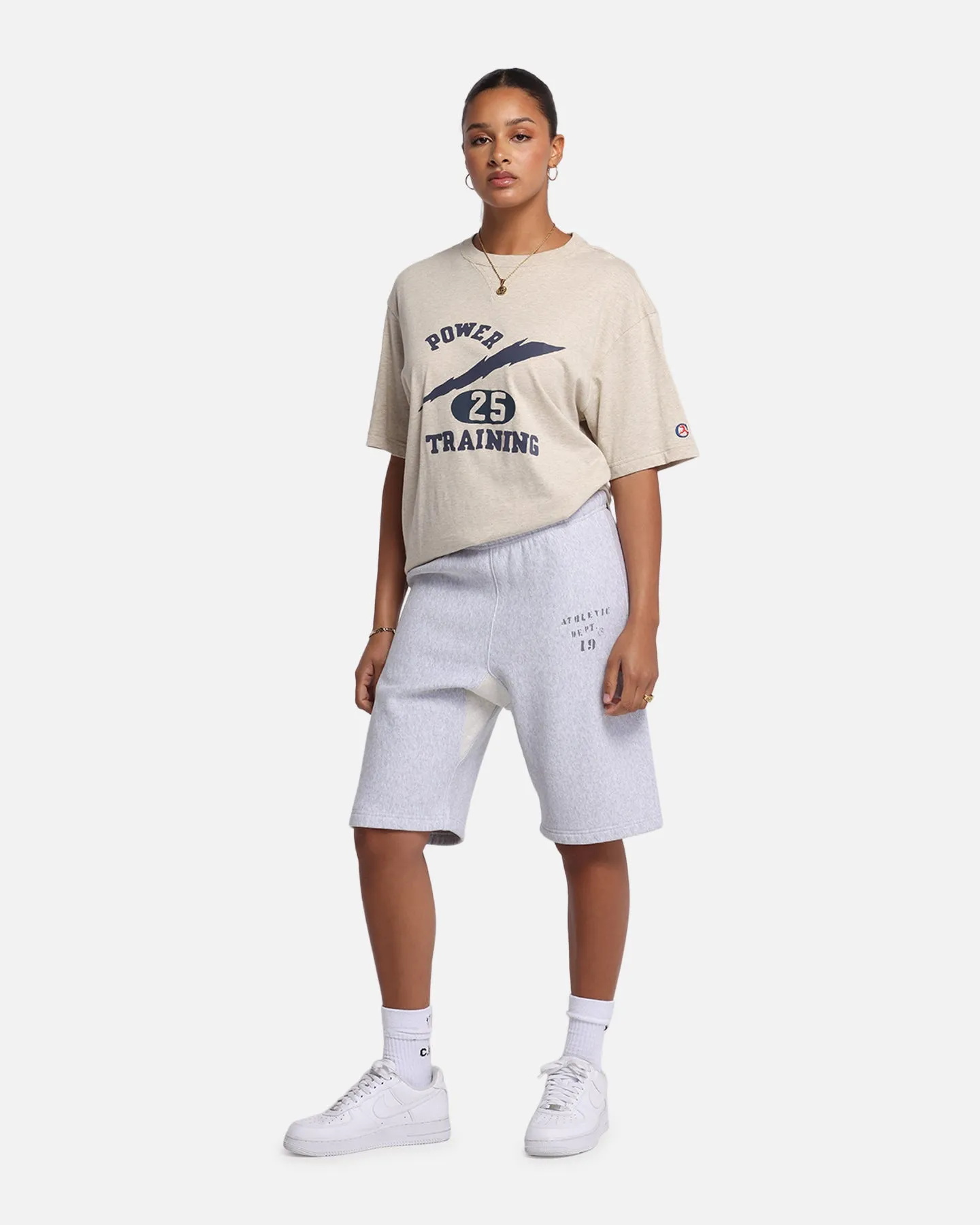 Champion 50's RW Fleece Shorts Oxford Grey Heather