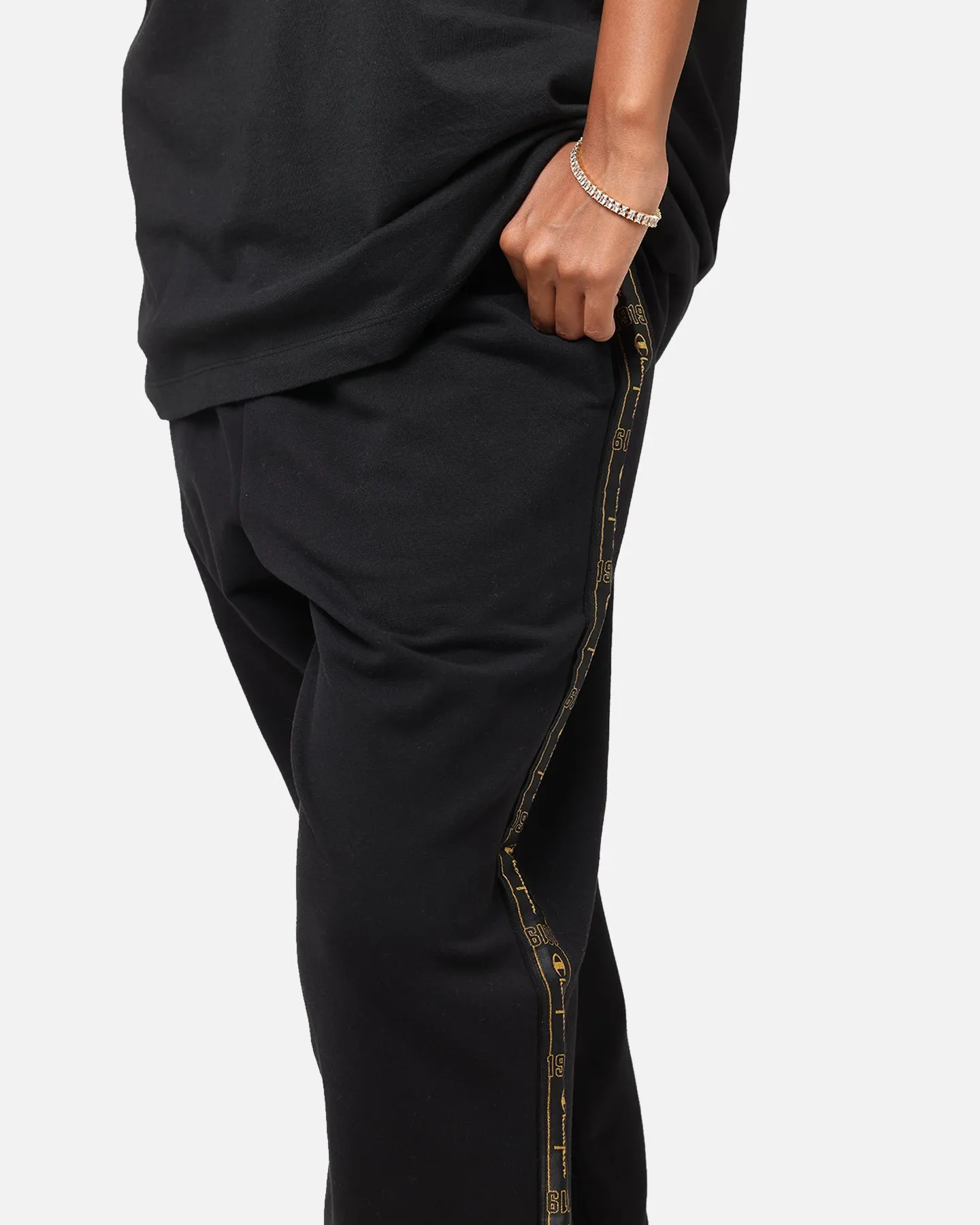Champion Lux Taping Joggers Black