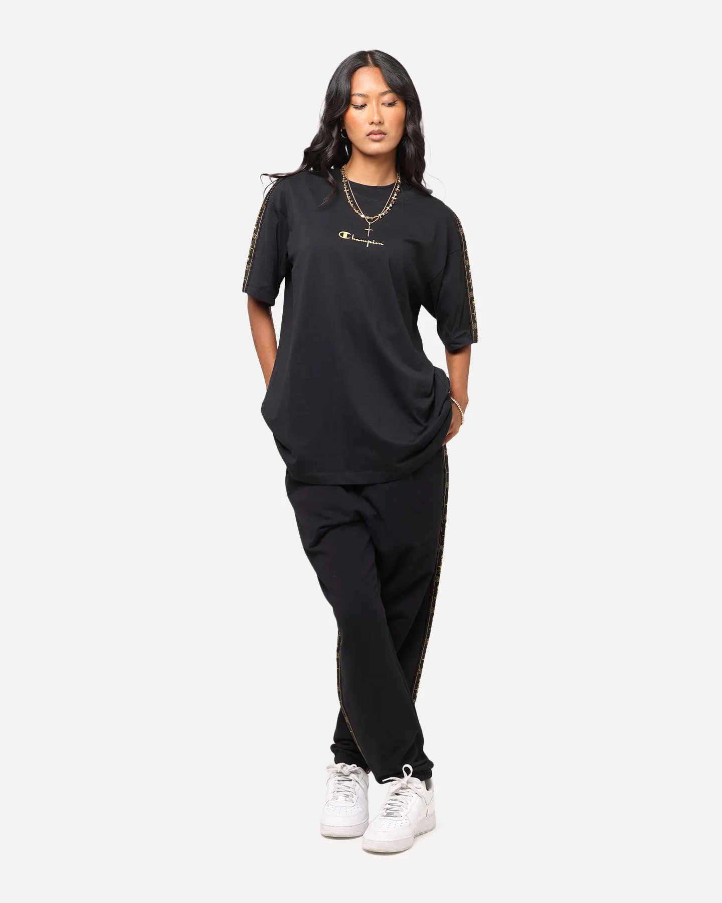 Champion Lux Taping Joggers Black