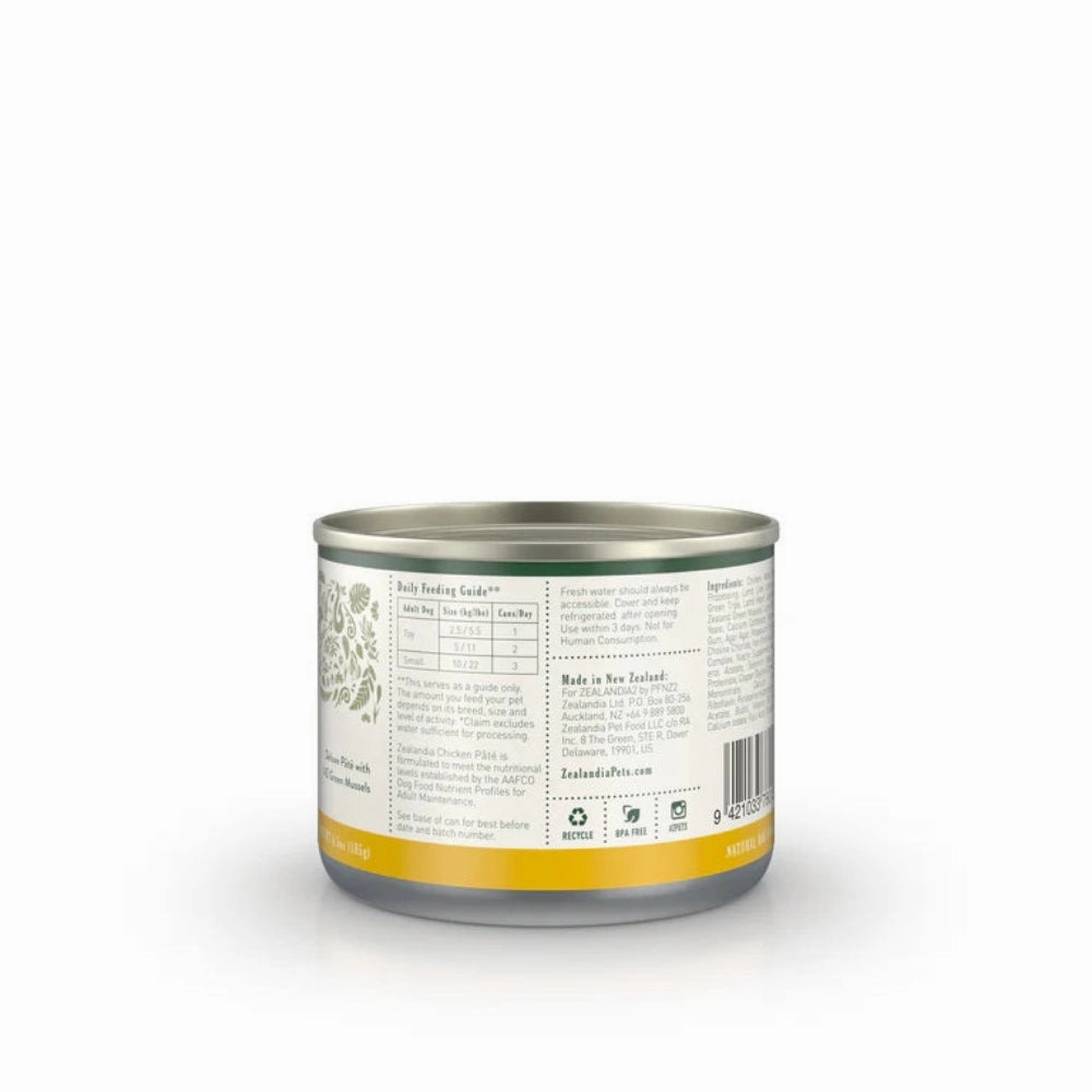 Chicken Pate Staple with Green Mussels Adult Dog Can