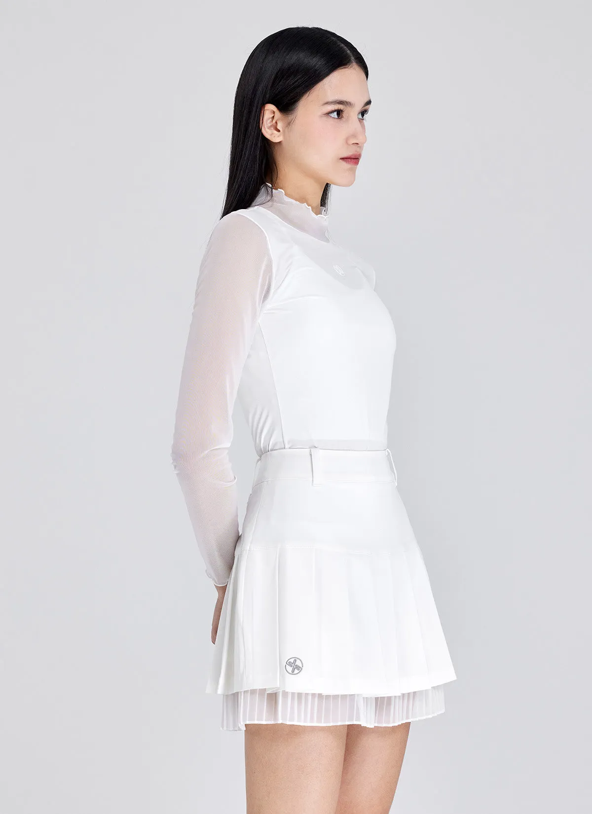 Chiffon Mix Culotte Skirt 2.0