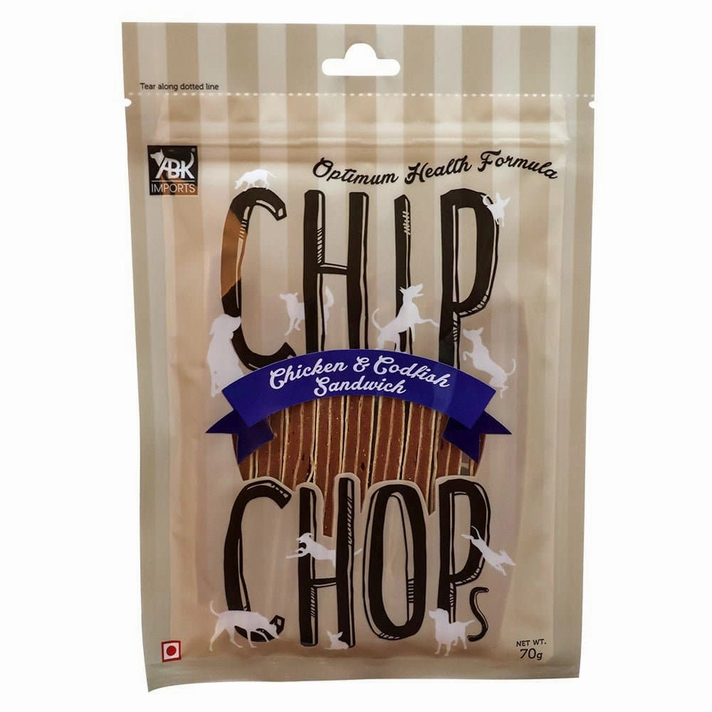 Chip Chops Chicken & Calcium and Chicken & Codfish Bone Dog Treats Combo