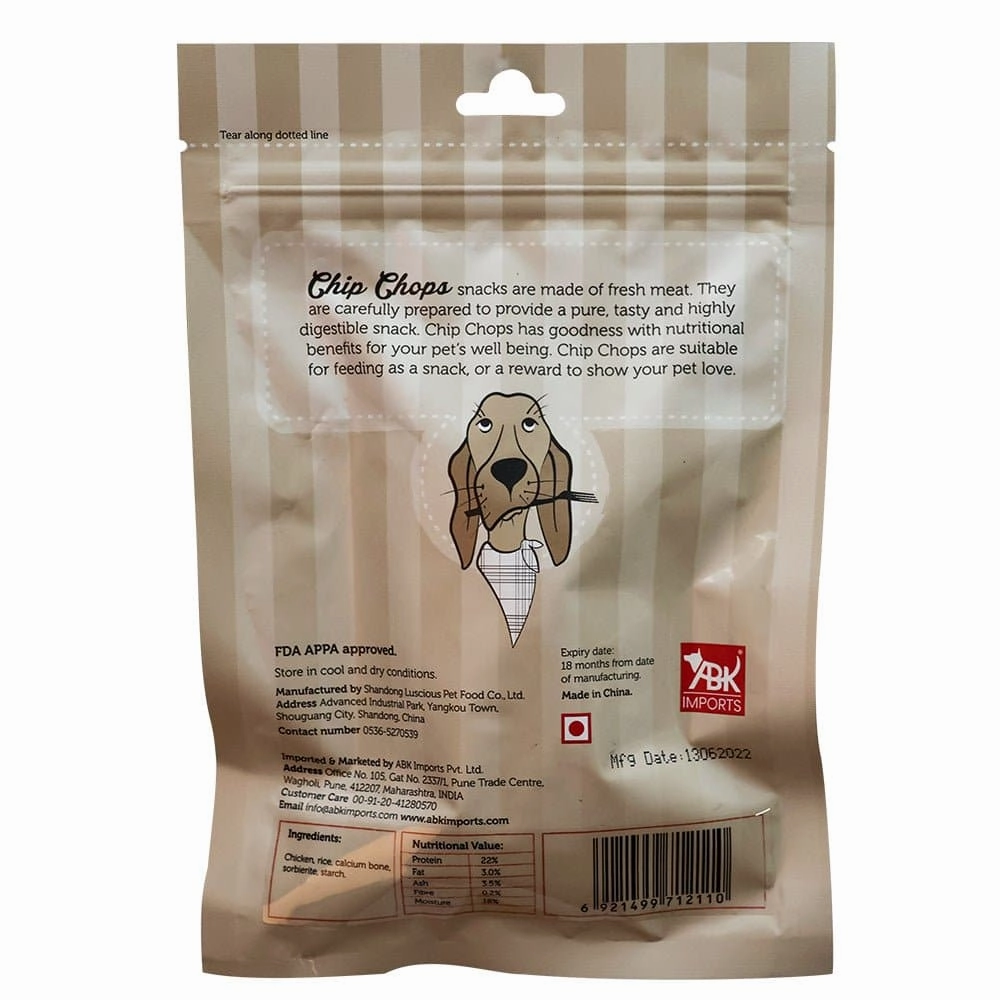 Chip Chops Chicken & Calcium and Chicken Tenders Bone Dog Treats Combo