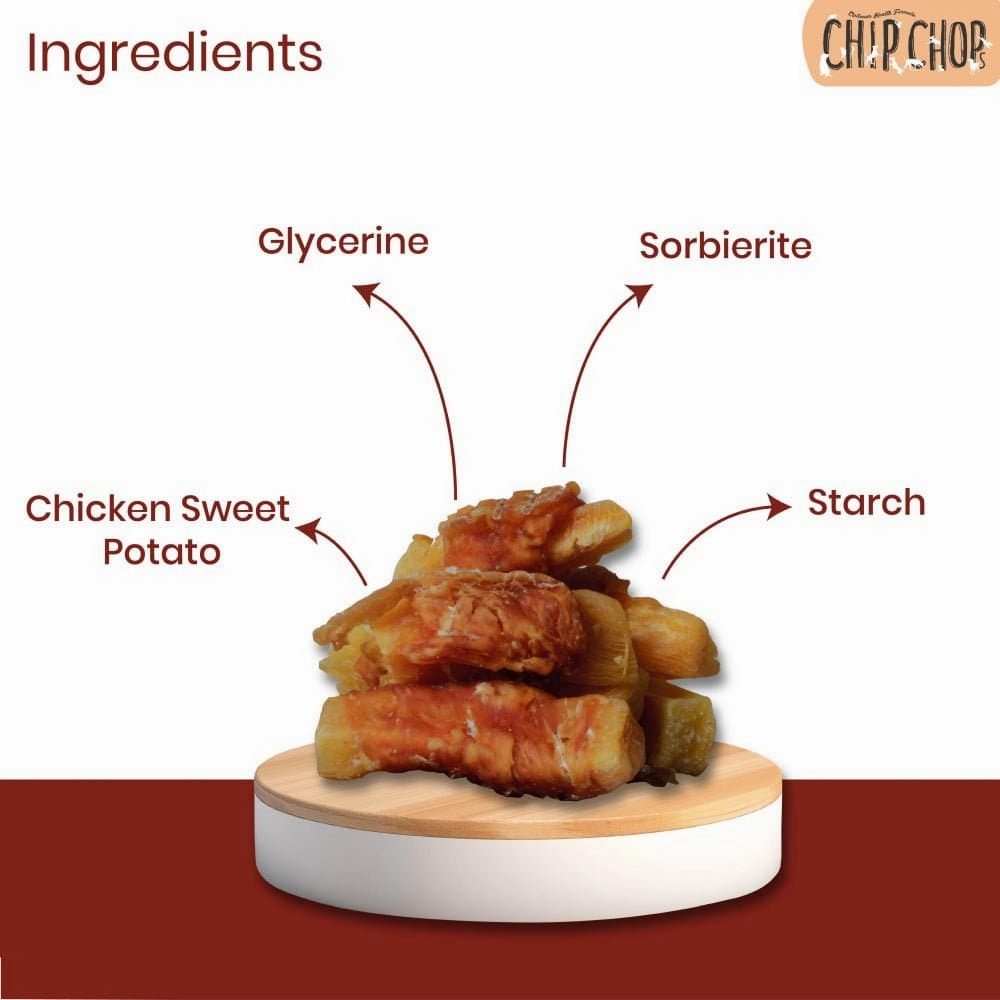 Chip Chops Chicken & Codfish Sandwich and Sweet Potato Chicken Dog Treats Combo