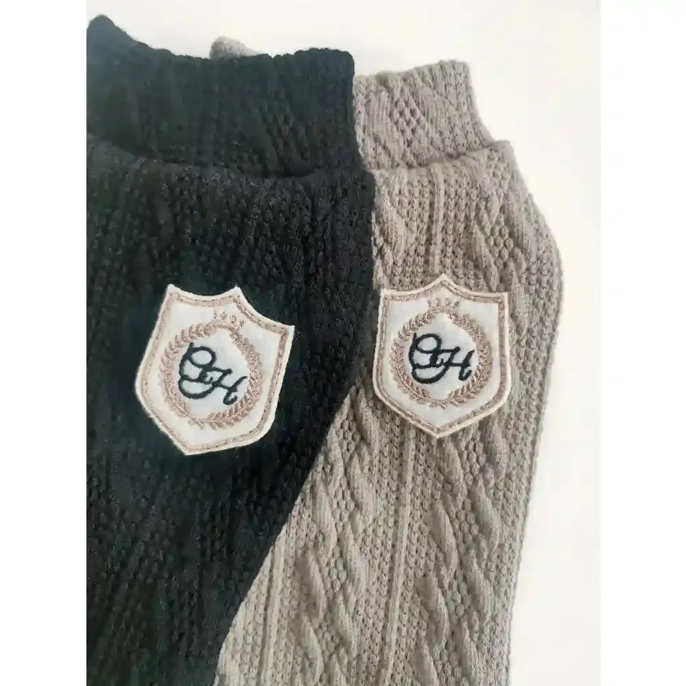 Chloe's Home Aspen Sweater for Dogs (Black)
