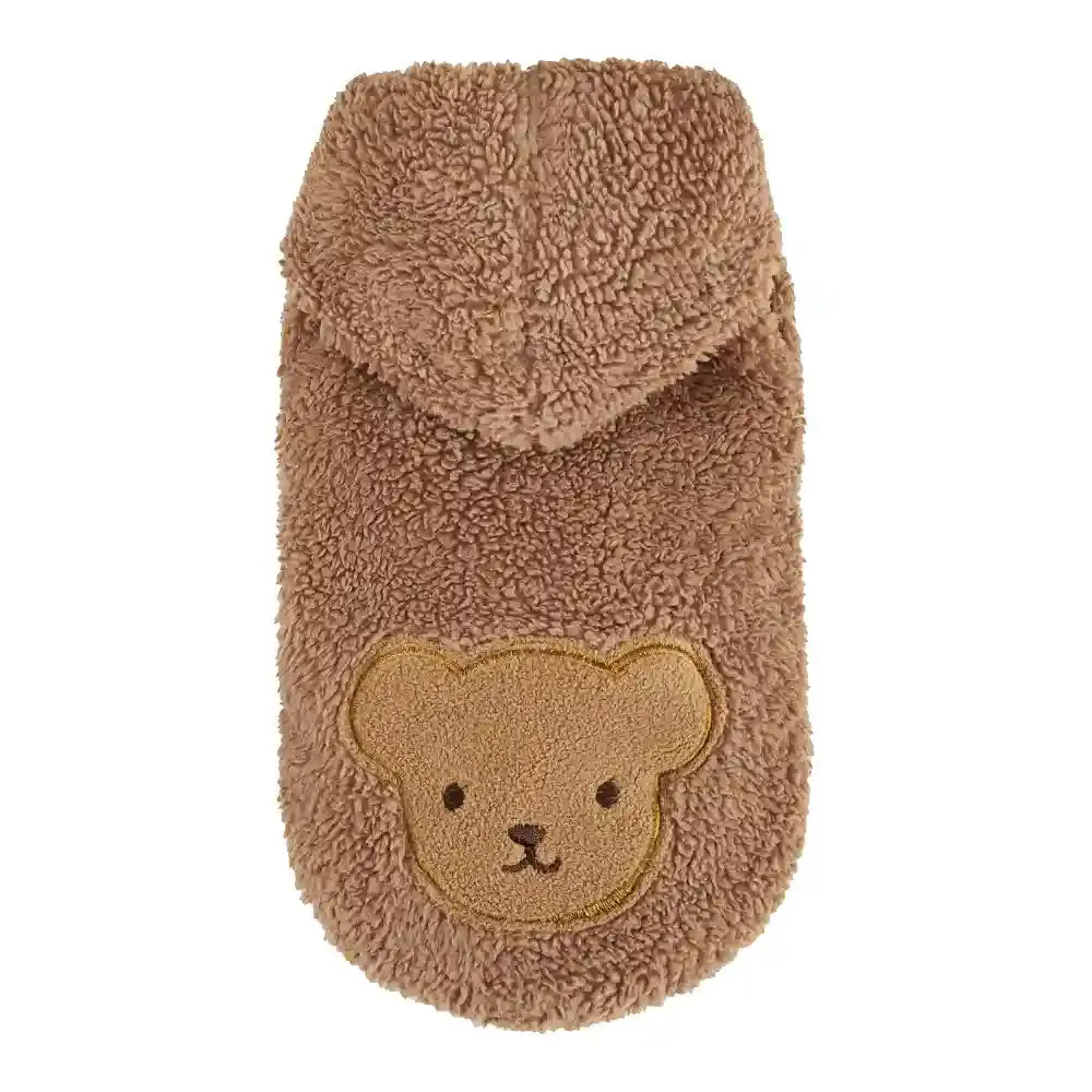 Chloe's Home Teddy Blouse Sweatshirt for Dogs (Brown)