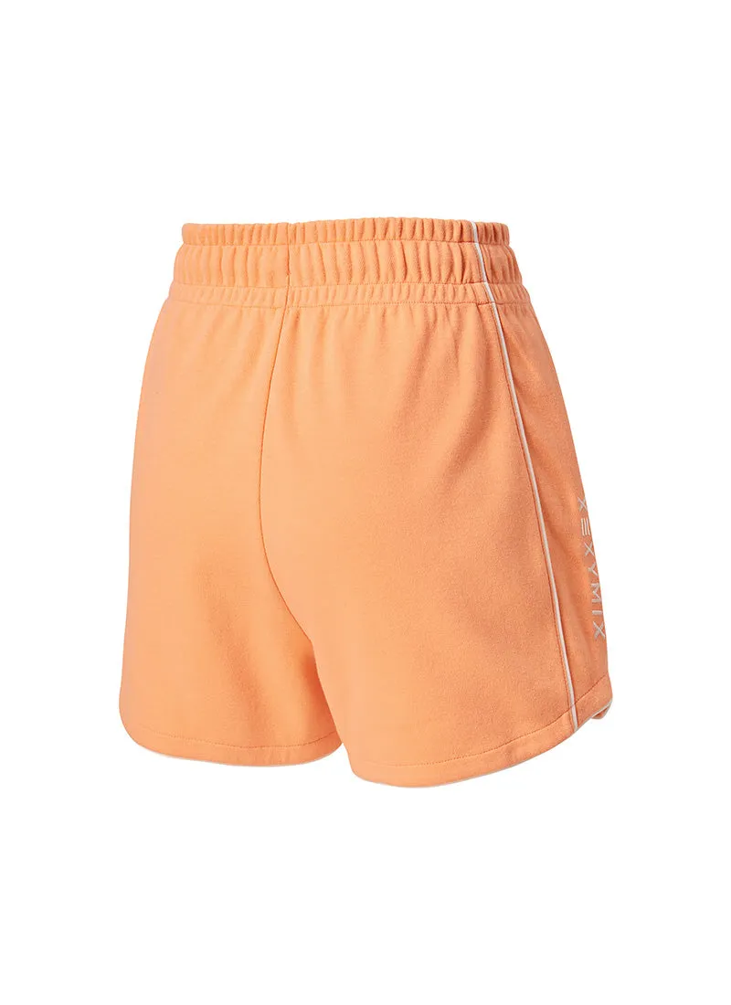 Color Block Piping Curve Shorts