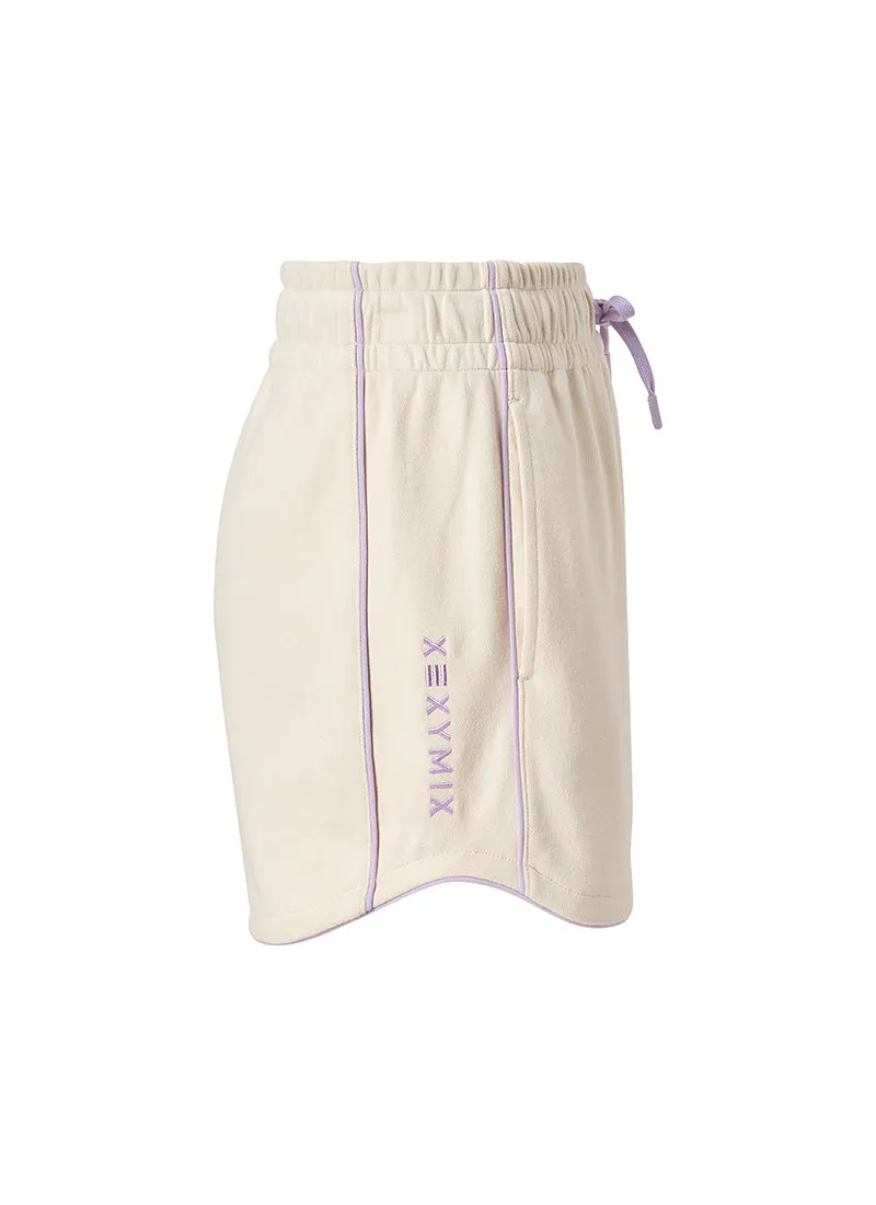 Color Block Piping Curve Shorts