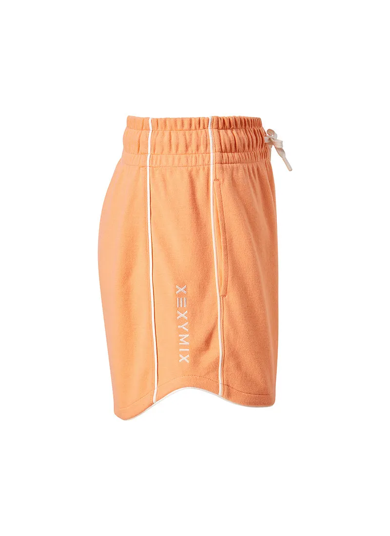 Color Block Piping Curve Shorts