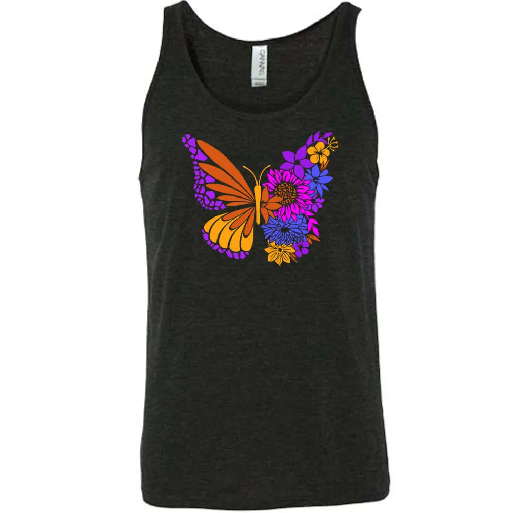 Colorful Floral Butterfly Shirt Unisex