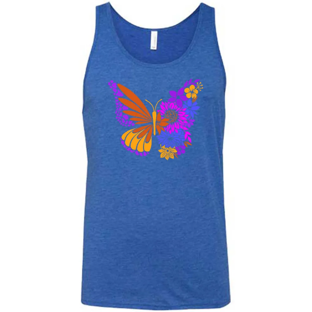Colorful Floral Butterfly Shirt Unisex
