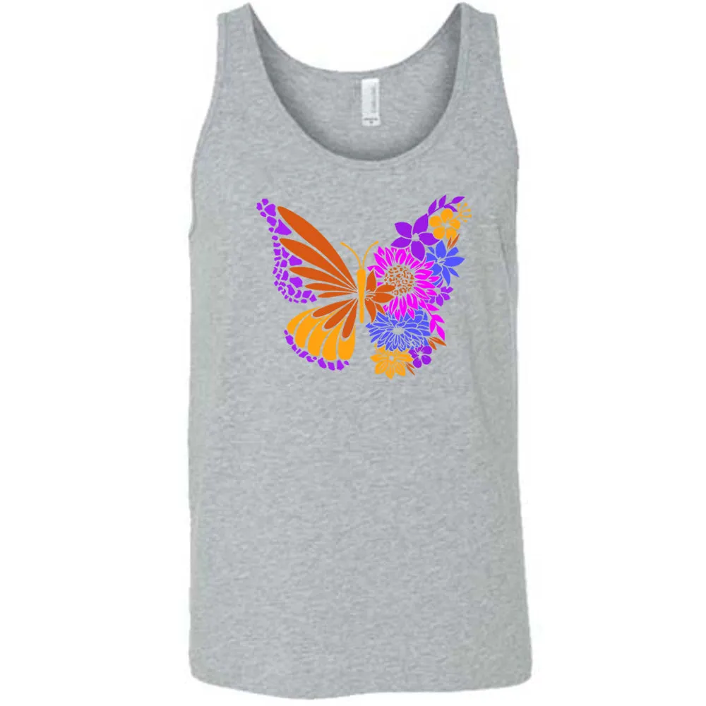 Colorful Floral Butterfly Shirt Unisex