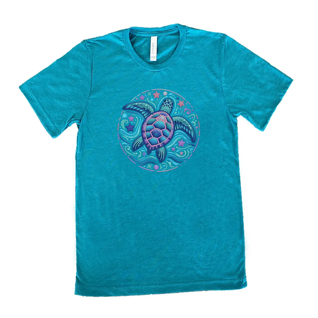 Colorful Turtle Shirt Unisex