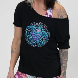 Colorful Turtle | Slouchy Tee