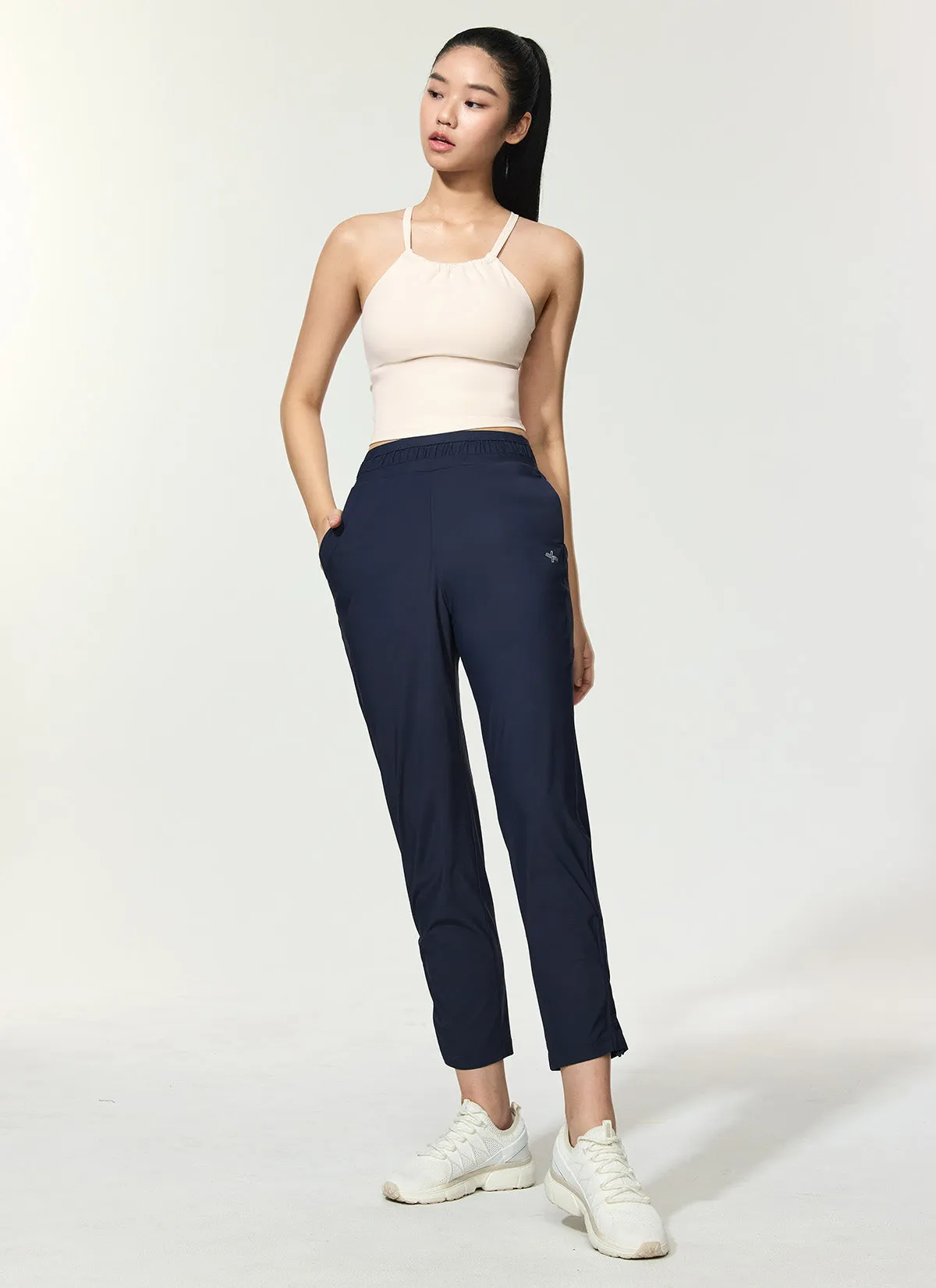 Cooling Tricot Shirring Jogger Pants