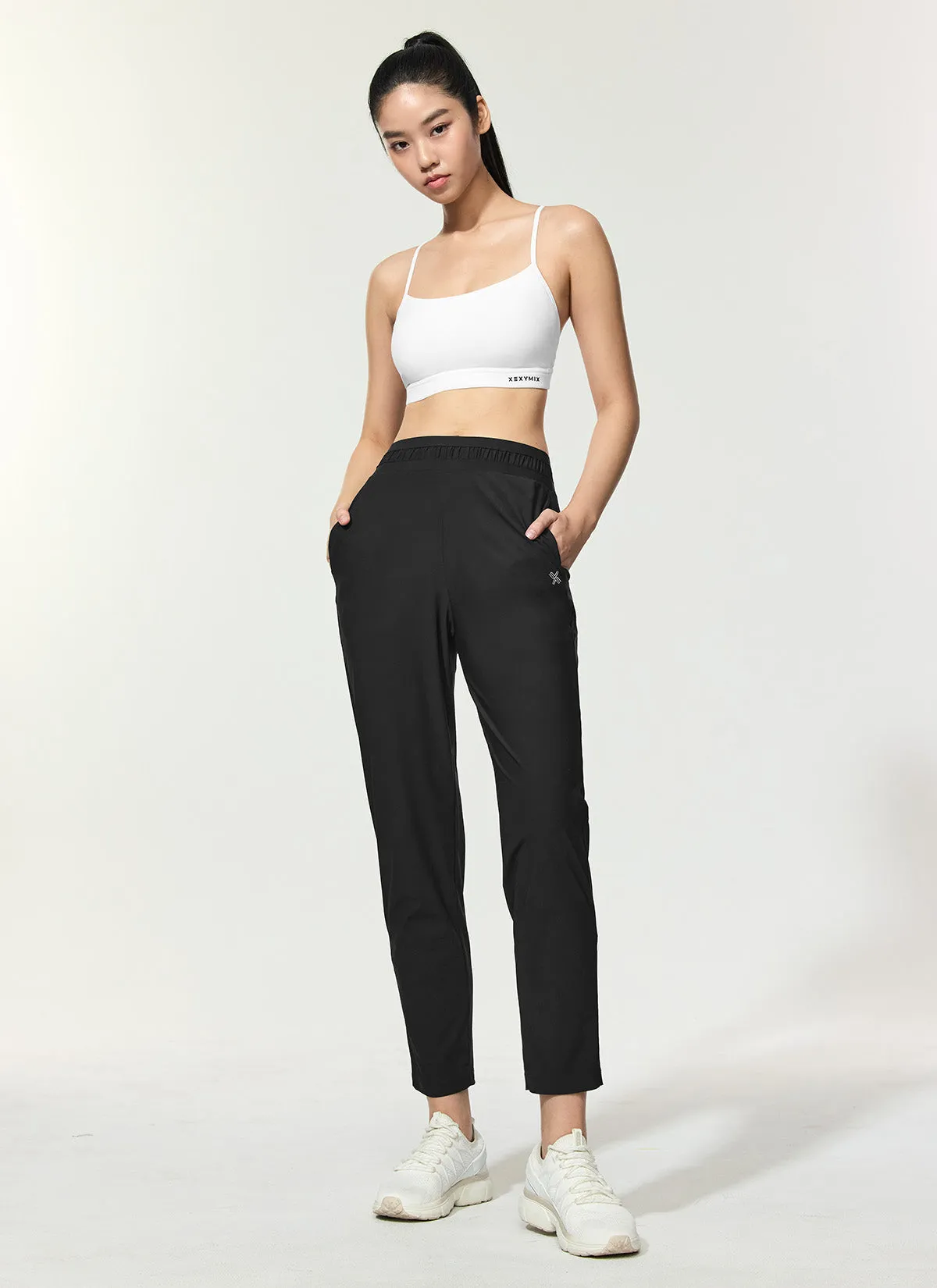 Cooling Tricot Shirring Jogger Pants
